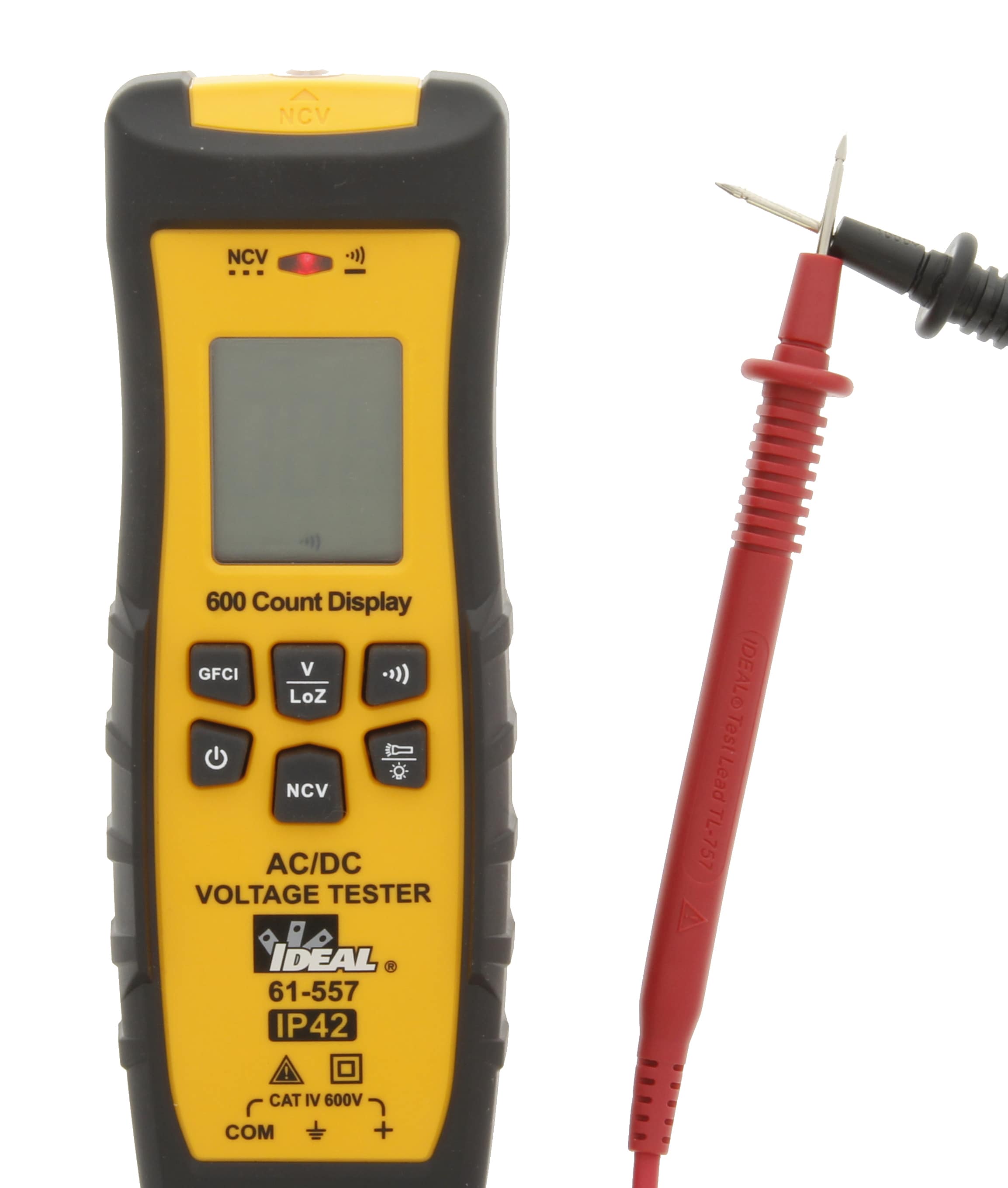 IDEAL AC/DC Digital Display Voltage Tester 600-Volt in the Voltage ...