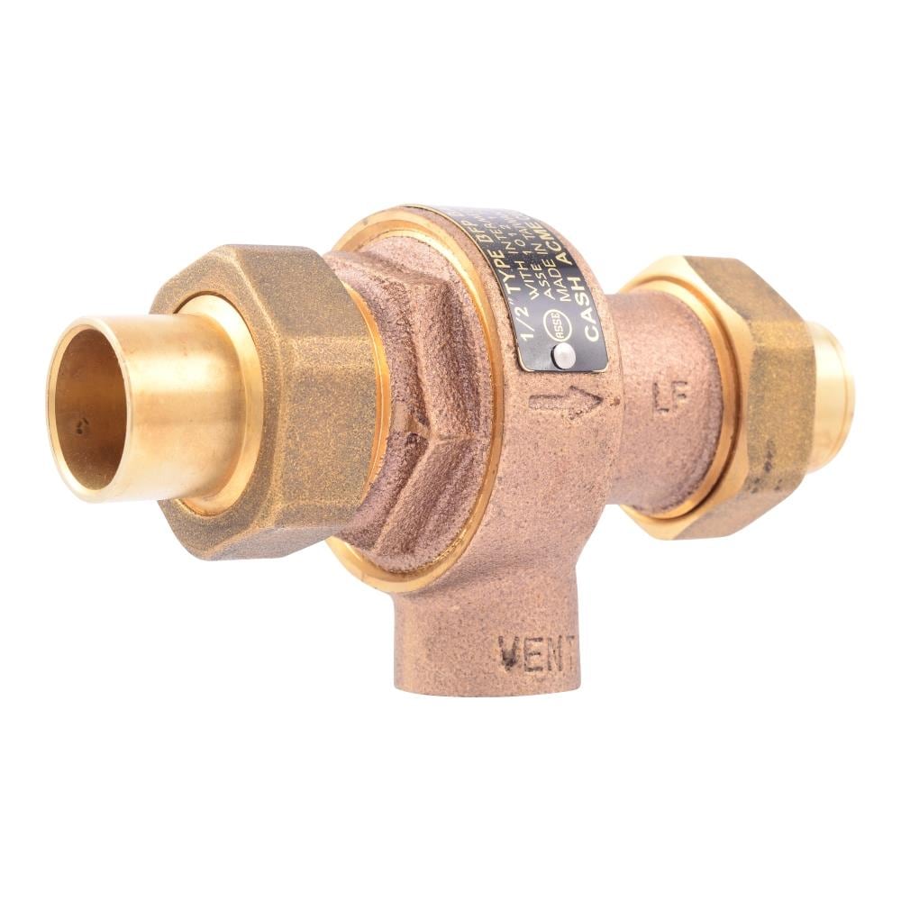 Cash Acme 22762-0000LF 3/4-in Brass Copper Sweat Backflow Preventer