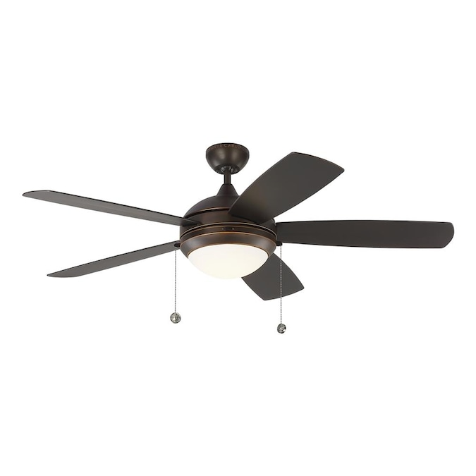 Monte Carlo Discus Outdoor 52 In Roman Bronze Led Ceiling Fan With Light Kit 5 Blade The Fans Department At Com - Monte Carlo Ceiling Fan Light Bulb Replacement