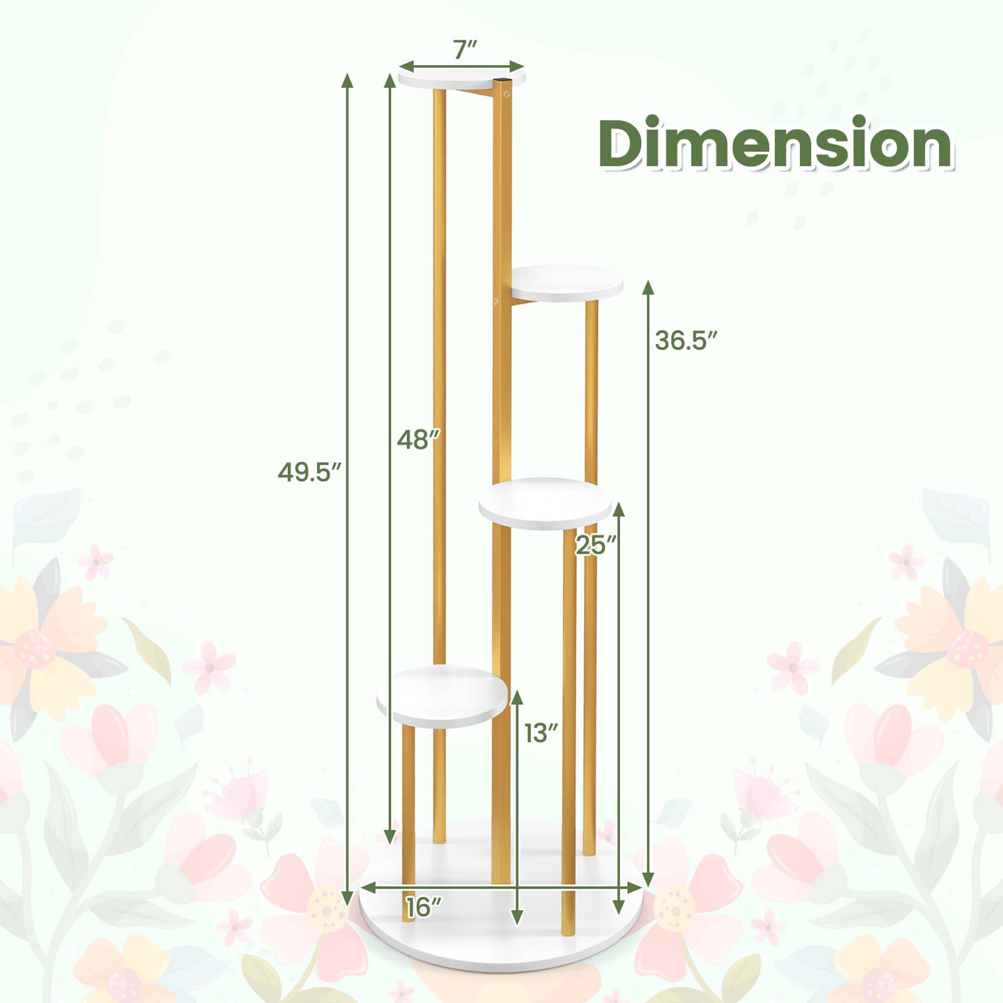 Costway CSHY006129 Plant-Stand - View #4