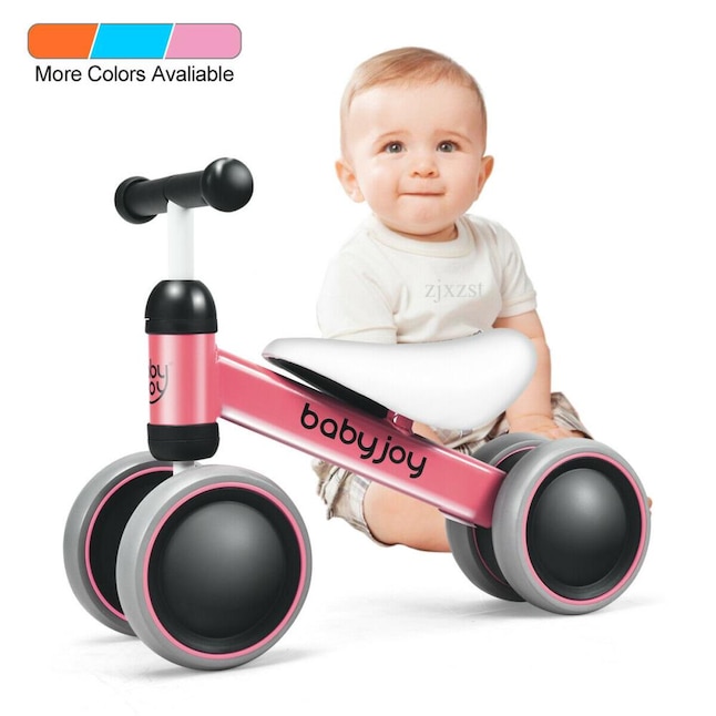 Toddler Gift Baby Balance Bike 4 Wheel No Pedal Durable Kids Infant First Bike