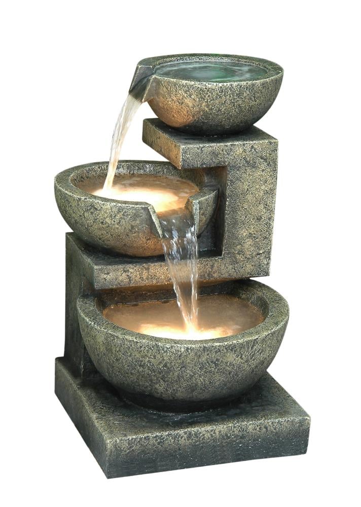 Hi-Line Gift 35.2-in H Resin Planter Fountain Outdoor Fountain in the ...