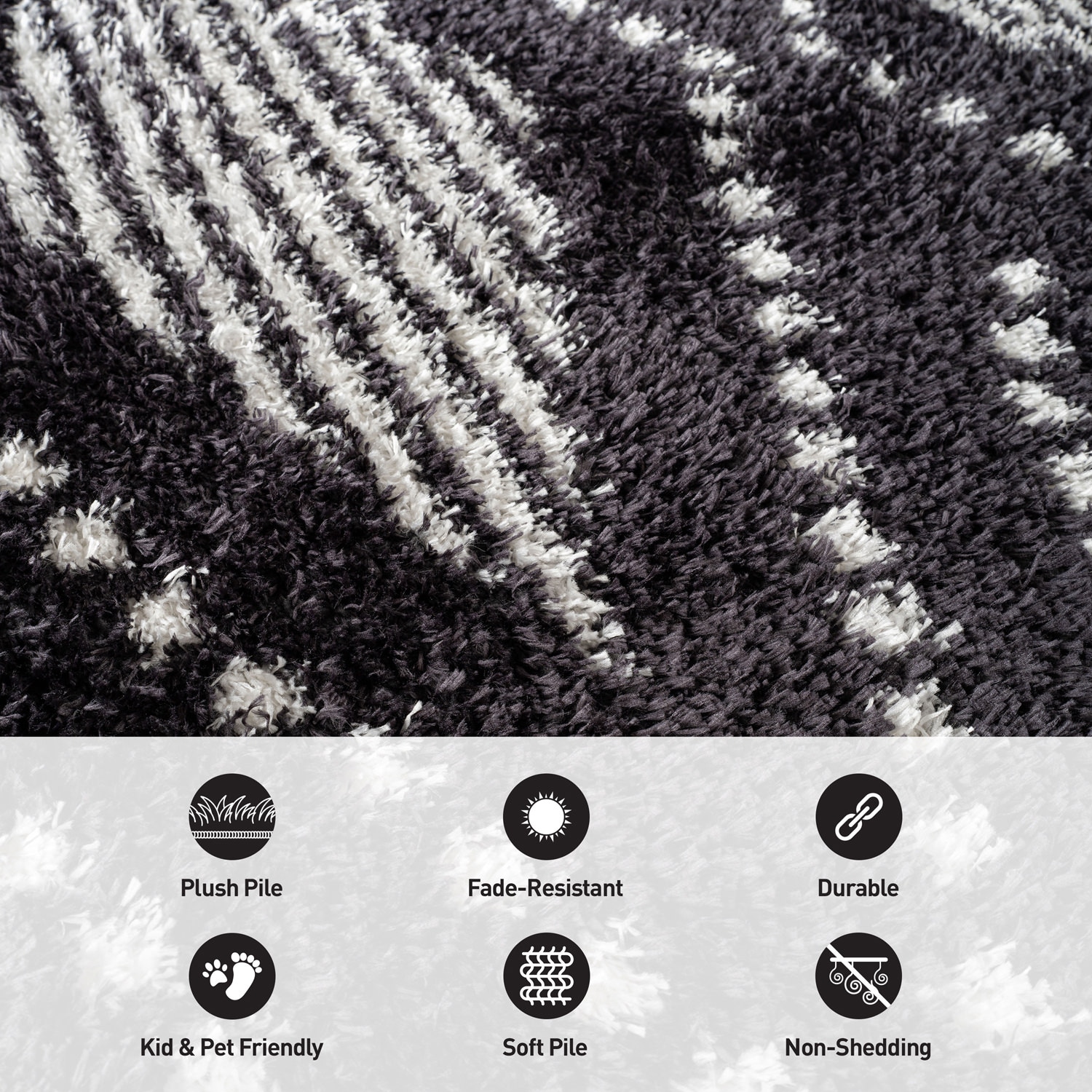 World Rug Gallery WR117ANTHRACITE2X3 rugs - View #3