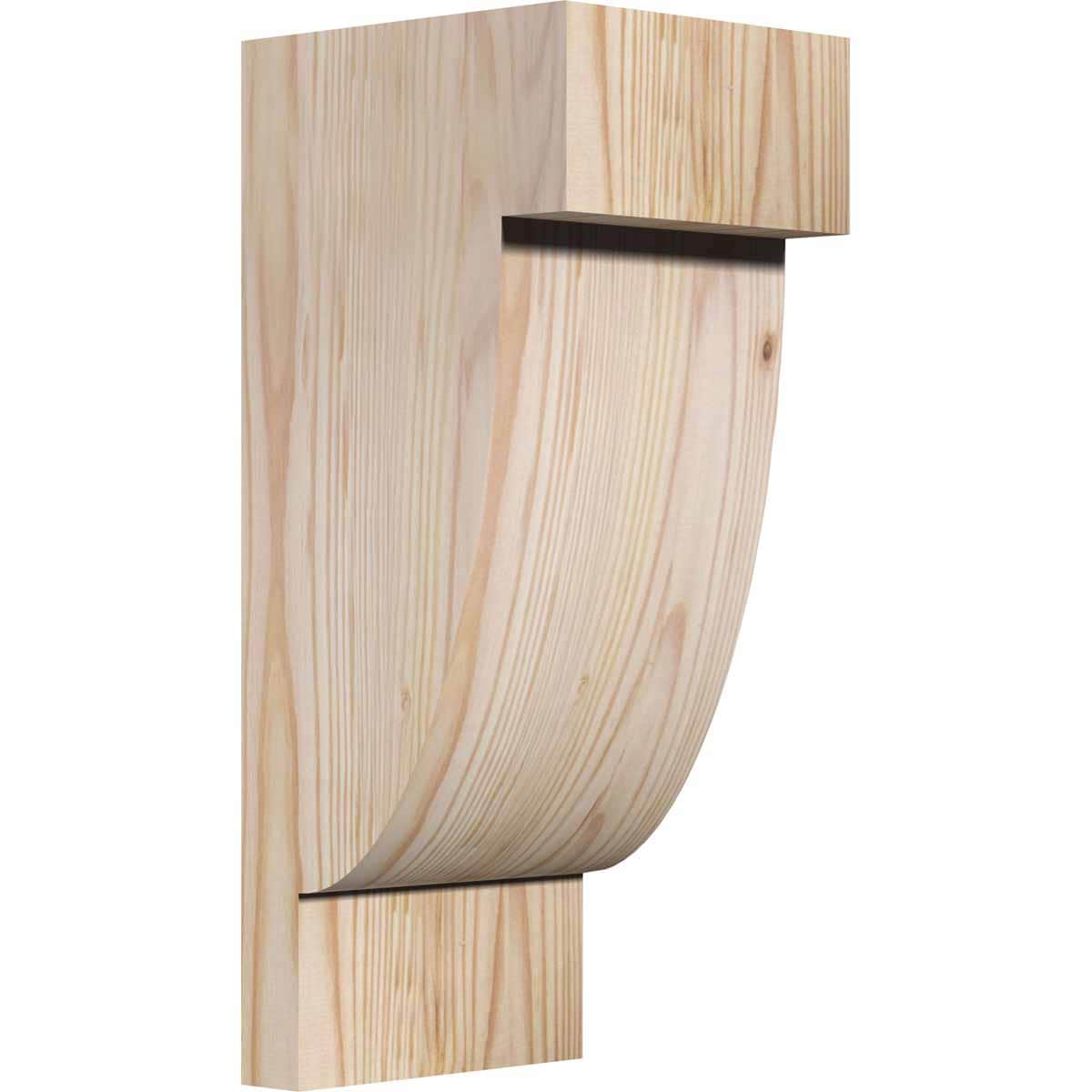 Ekena Millwork COR06X06X14ALP00SDF 5.5-in x 6-in x 14-in Alpine Unfinished Douglas Fir Wood Paintable/Stainable Corbel