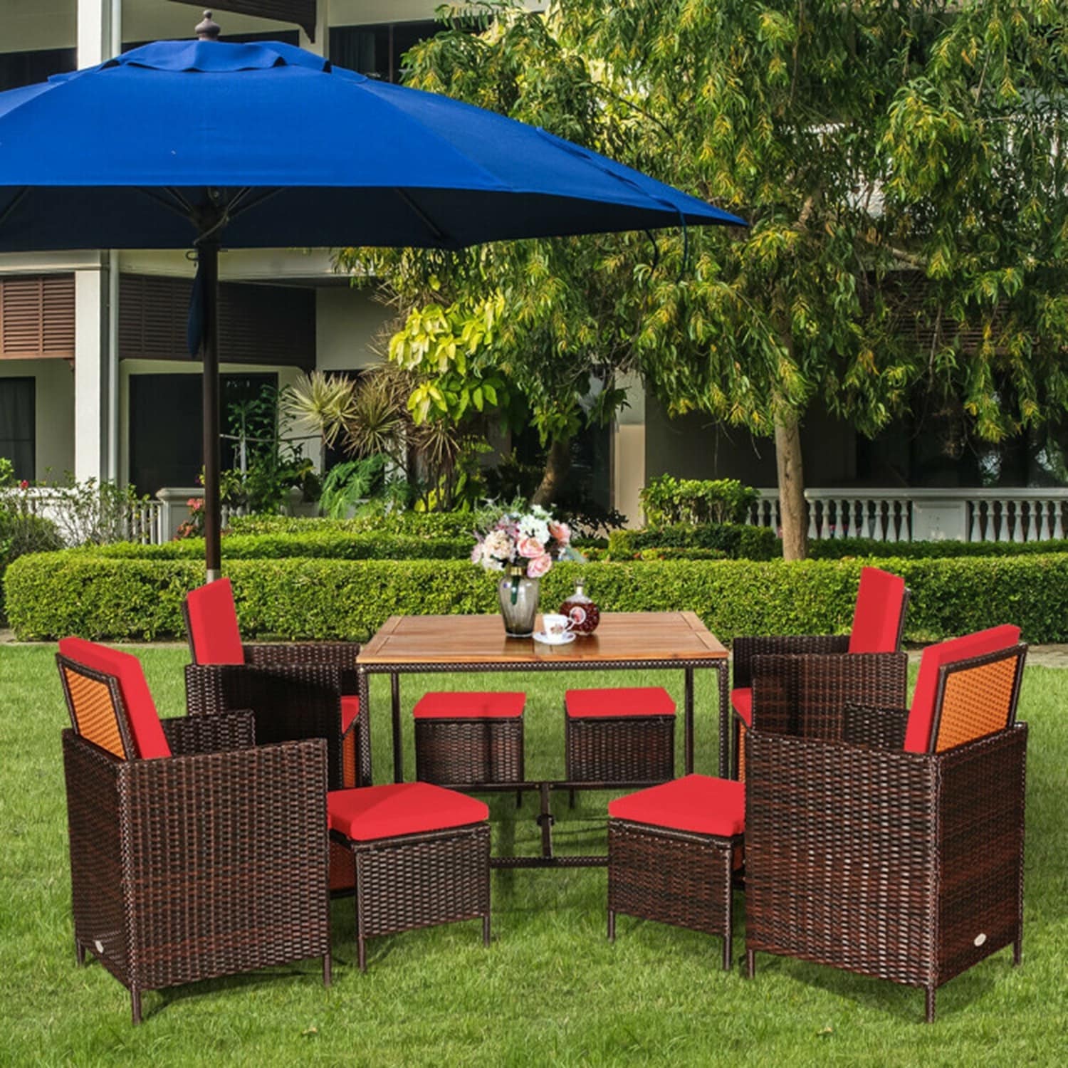 Forclover CRF-7PS0009BR Patio-Dining-Sets - View #8