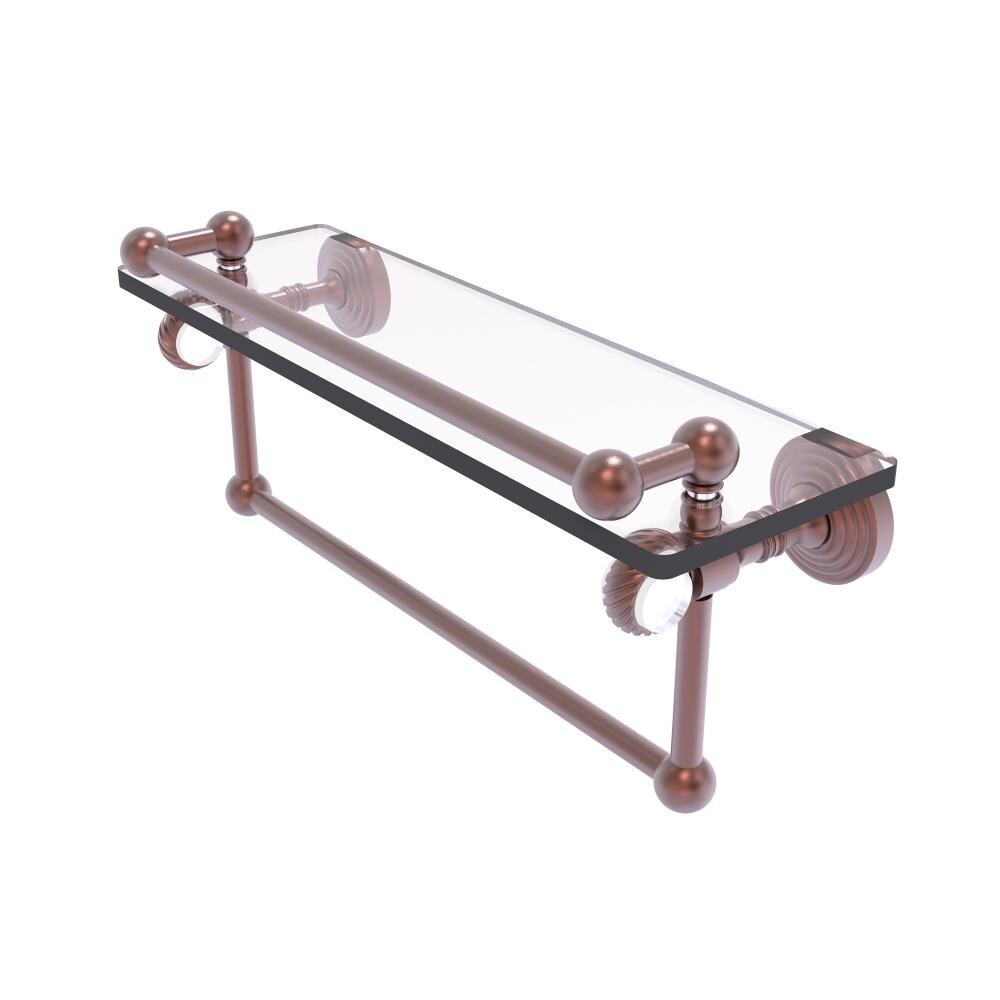 Allied Brass PG-1TBT-16-GAL-CA Pacific Grove Antique Copper Wall mount Bathroom Shelf ( 16-in x 6.8-in x 5-in )