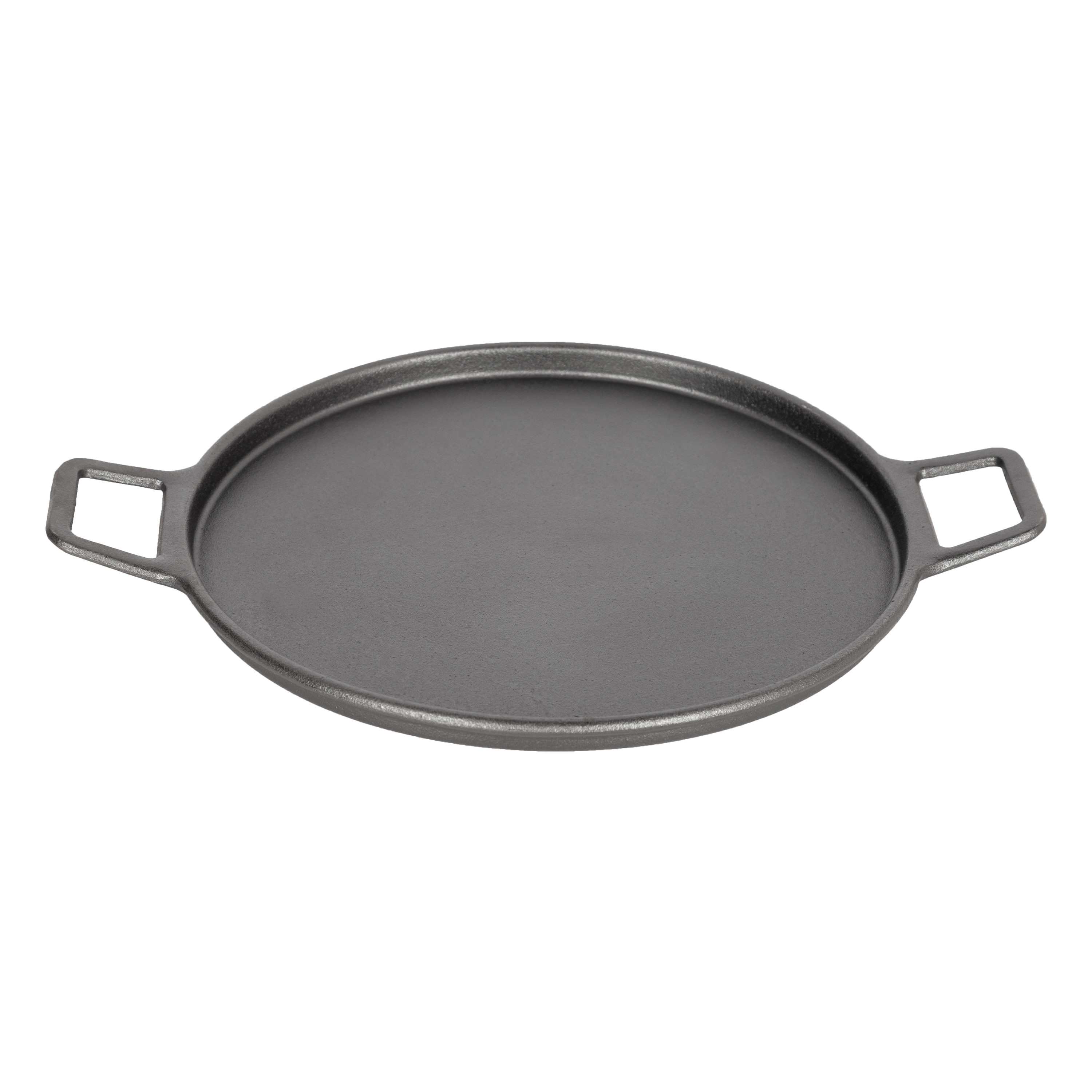 Kenmore 14 in. Cast-Iron Pizza Pan, Black