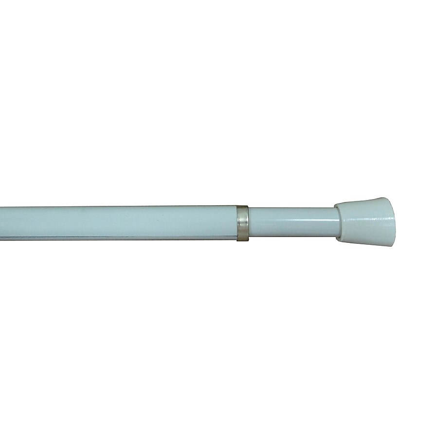 Project Source 28-in To 48-in White Steel Tension Curtain Rod Project Source 28-in To 48-in White Steel Tension Curtain Rod