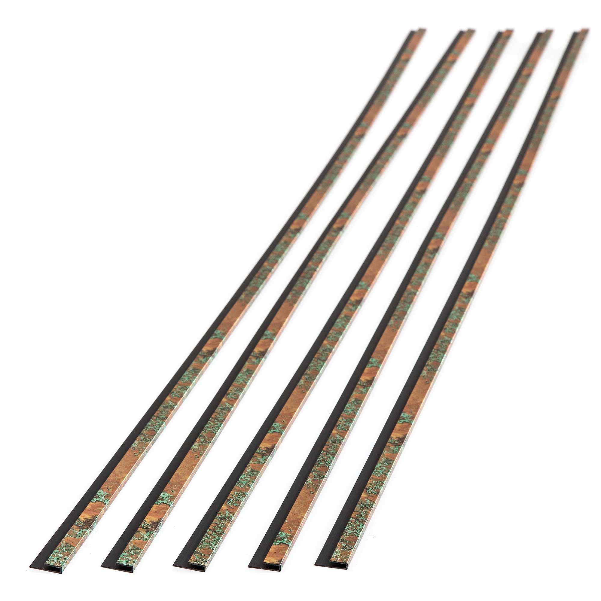 Fasade 14511 J-Trim 0.19-in W x 47-in L Copper Fantasy PVC J-shape Tile Edge Trim