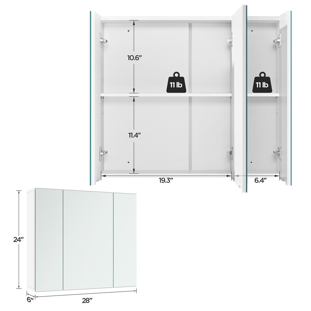Yaheetech LSH1SV0001 Bathroom-Wall-Cabinets - View #2