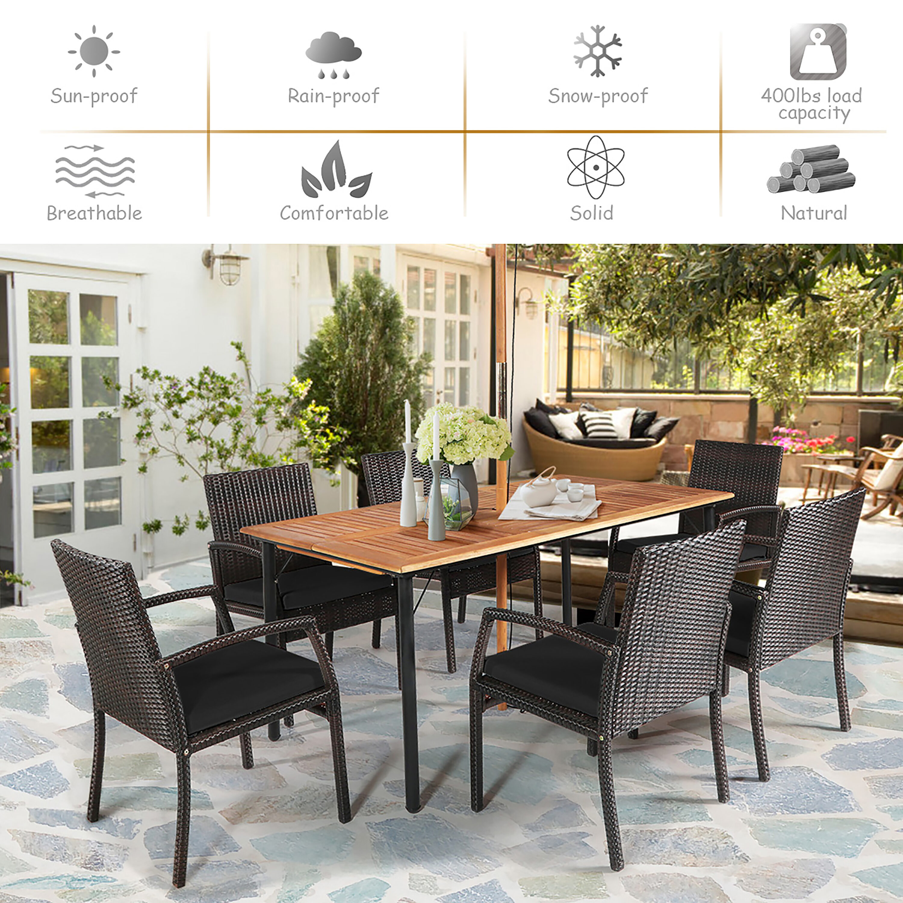 Costway HW70680DK+ Patio-Dining-Sets - View #5
