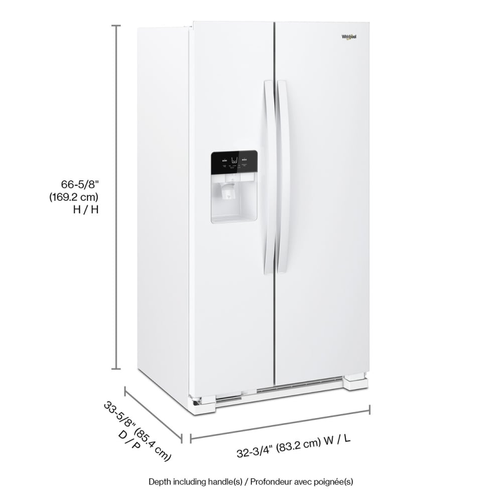 Whirlpool WRS321SDHW Side-By-Side - View #4