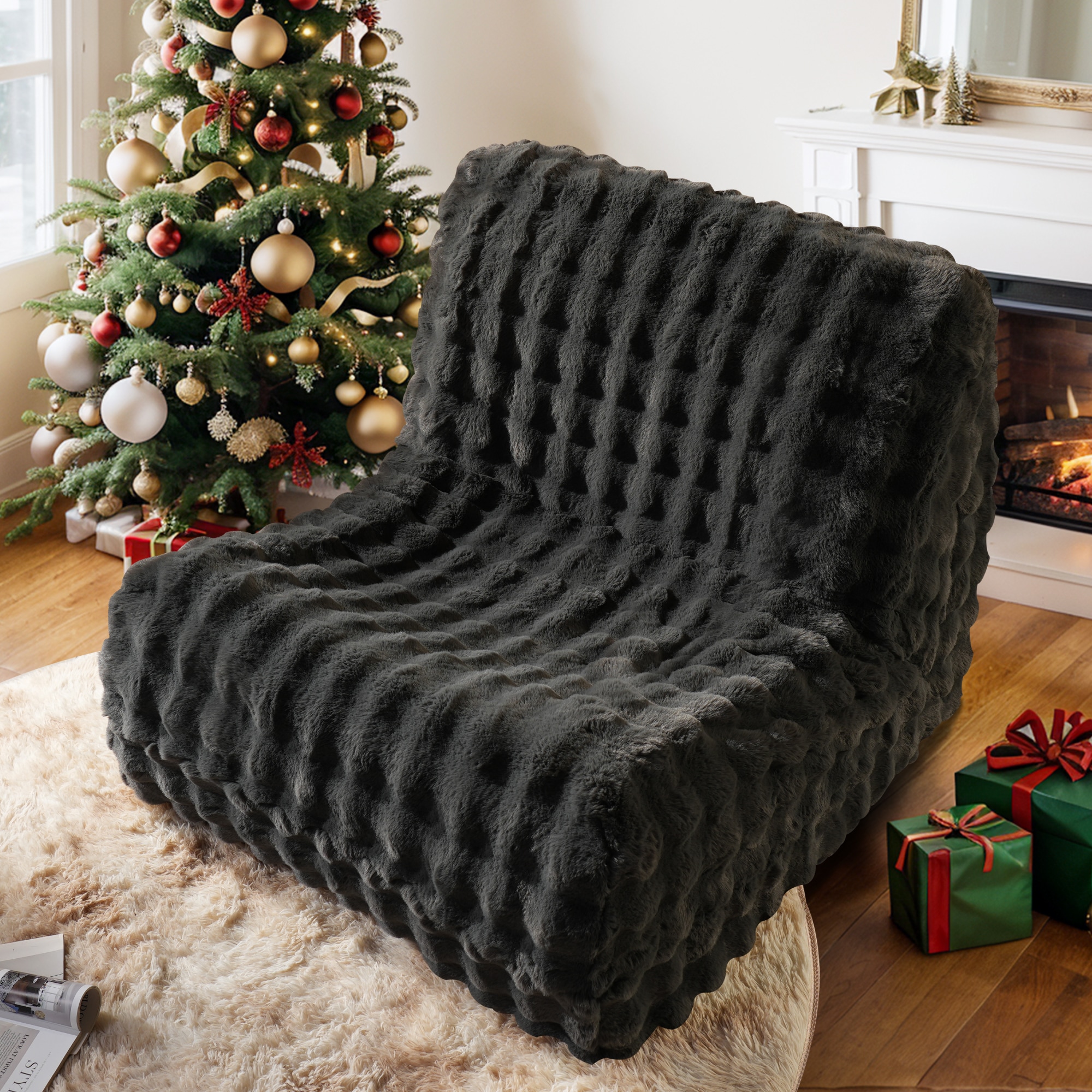 ALTRIGUS 6L-BOBO980-AL 45-in Casual Dark Gray 1 -seater Sofa