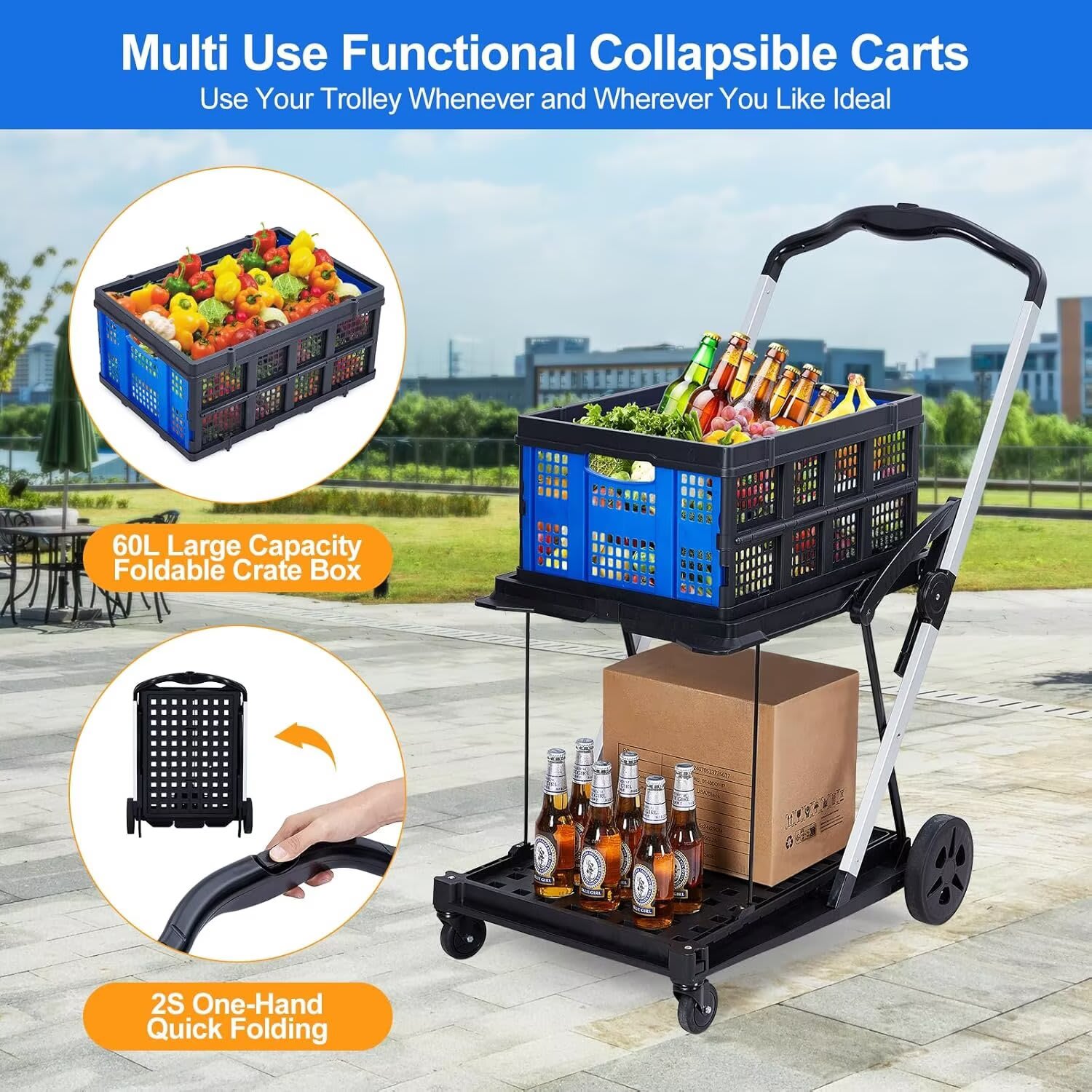 Qeetex JXNAG-PHO-16N9ZCQ3 Utility-Carts - View #4