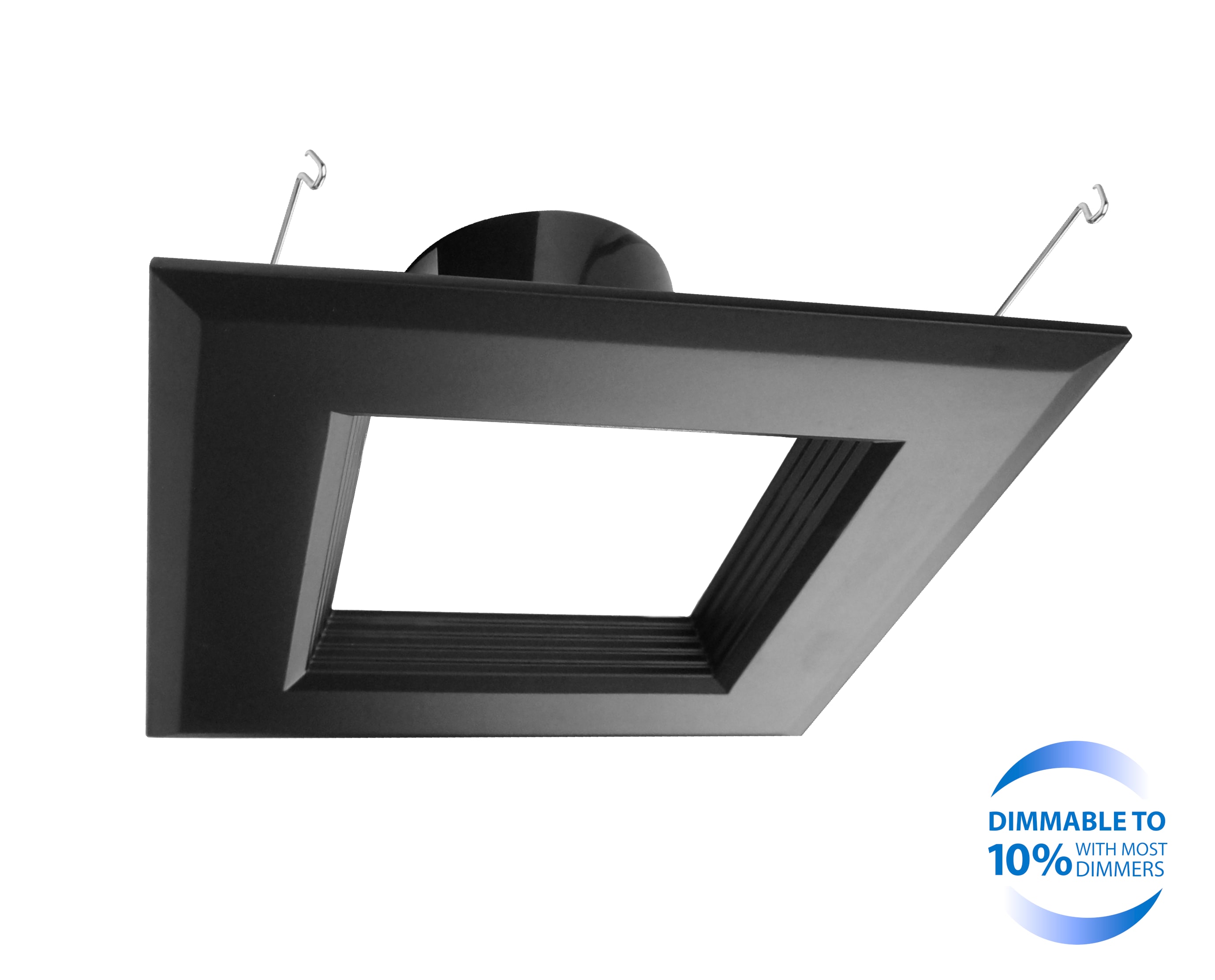Nicor Lighting DQR6-10-120-3K-BK-BF Led-Retrofit-Downlight - View #2