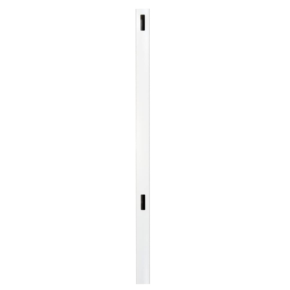 Outdoor Essentials 144752 Woodbridge 6-ft H x 5-in W White Vinyl End Fence Post (Assembled)