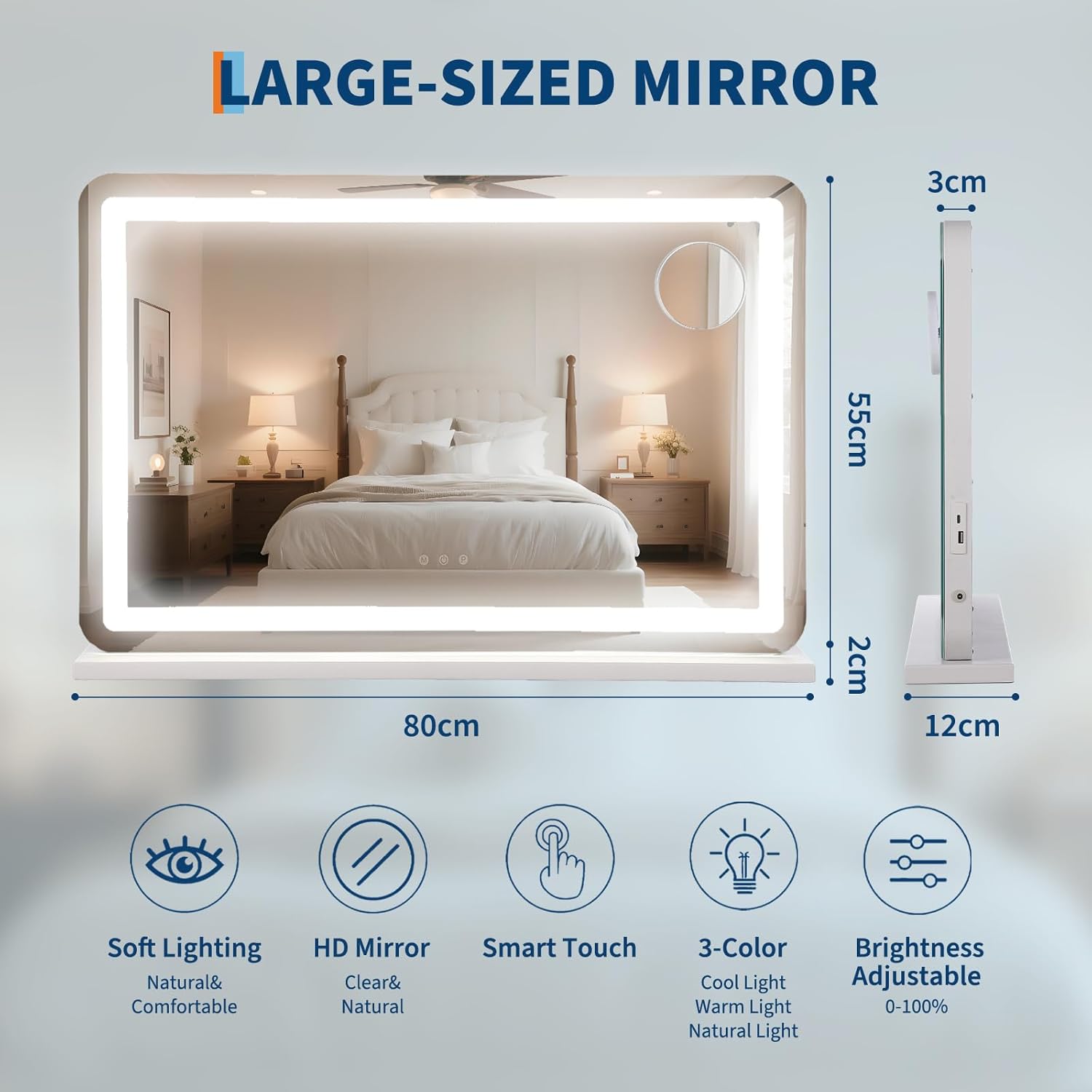 GAOMON LSPPJOK-YM5RQ7F2OL Makeup-Mirrors - View #3
