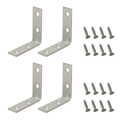Right Angle Bracket Stainless Steel Material Fastened with Bolts and Nuts Corner 4545mm10pcs 