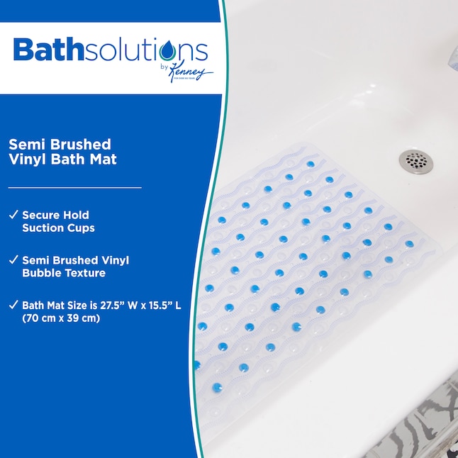 Kenney 31-in x 15-in Rubber Bath Mat Kenney 31-in x 15-in Rubber Bath Mat