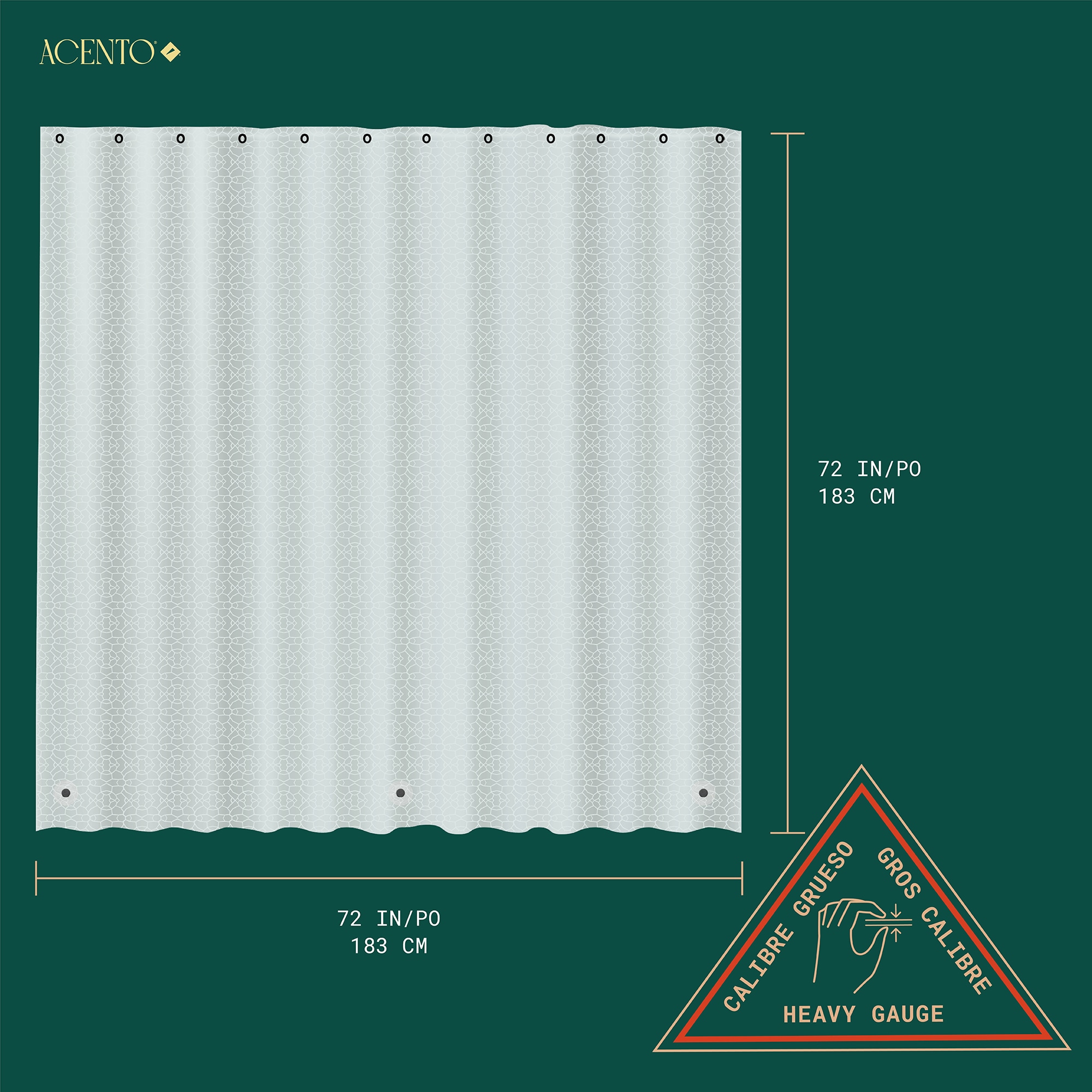 ACENTO LS424TCL Shower-Curtains-Liners - View #5