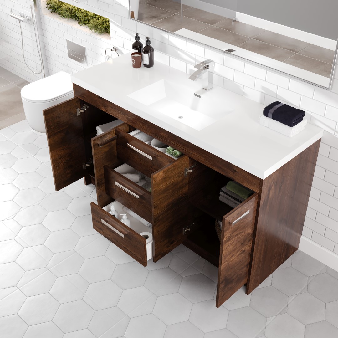 Eviva EVVN15-8-SS-60RSWD Bath-Vanity-Combo - View #4