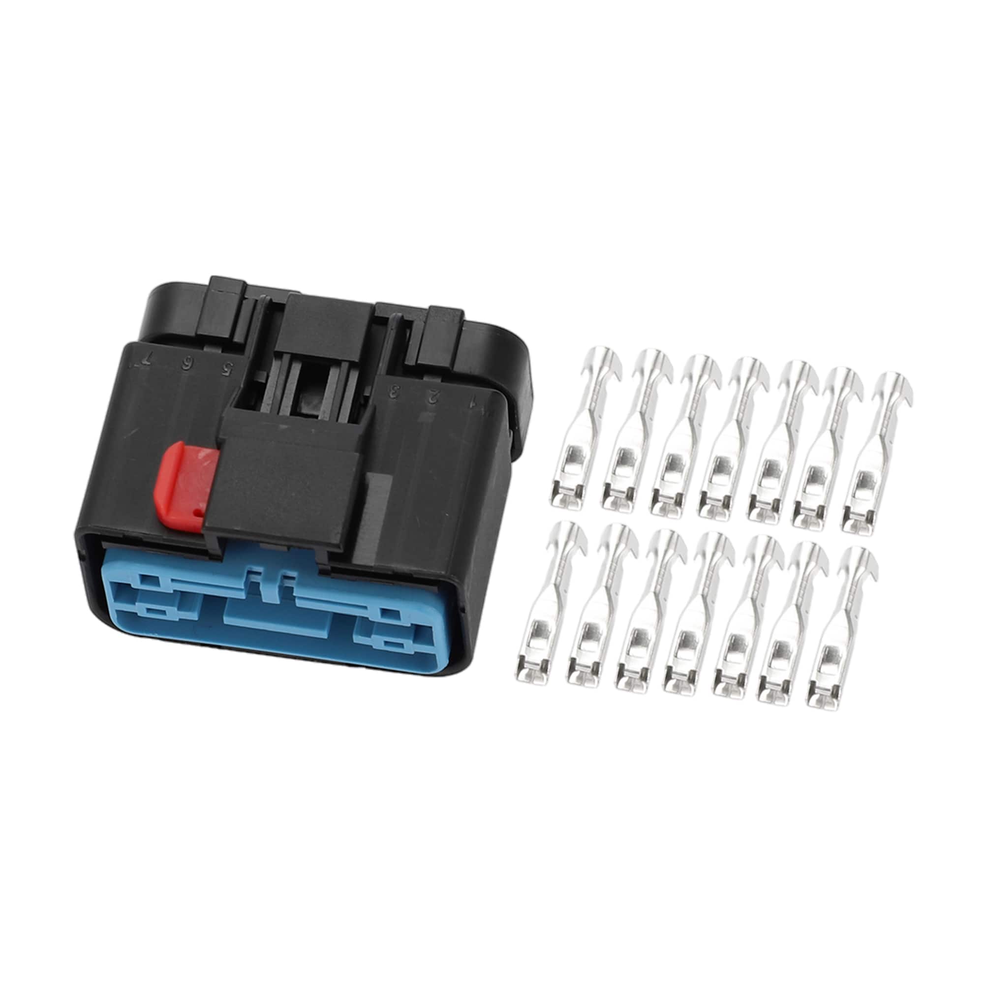 Unique Bargains 14 Pin Door Window Lift Switch Connector Plug 2.8mm Series Female Wire Terminal Connector for Jeep Plastic Black 1 Set