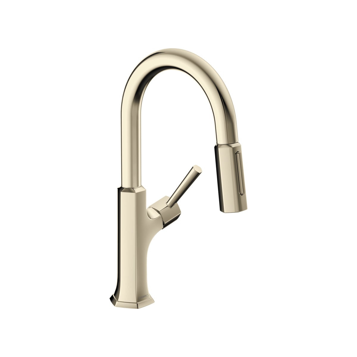 Hansgrohe 04853830 Polished Nickel Single Handle Deck-mount Pull-down Kitchen Faucet with Sprayer