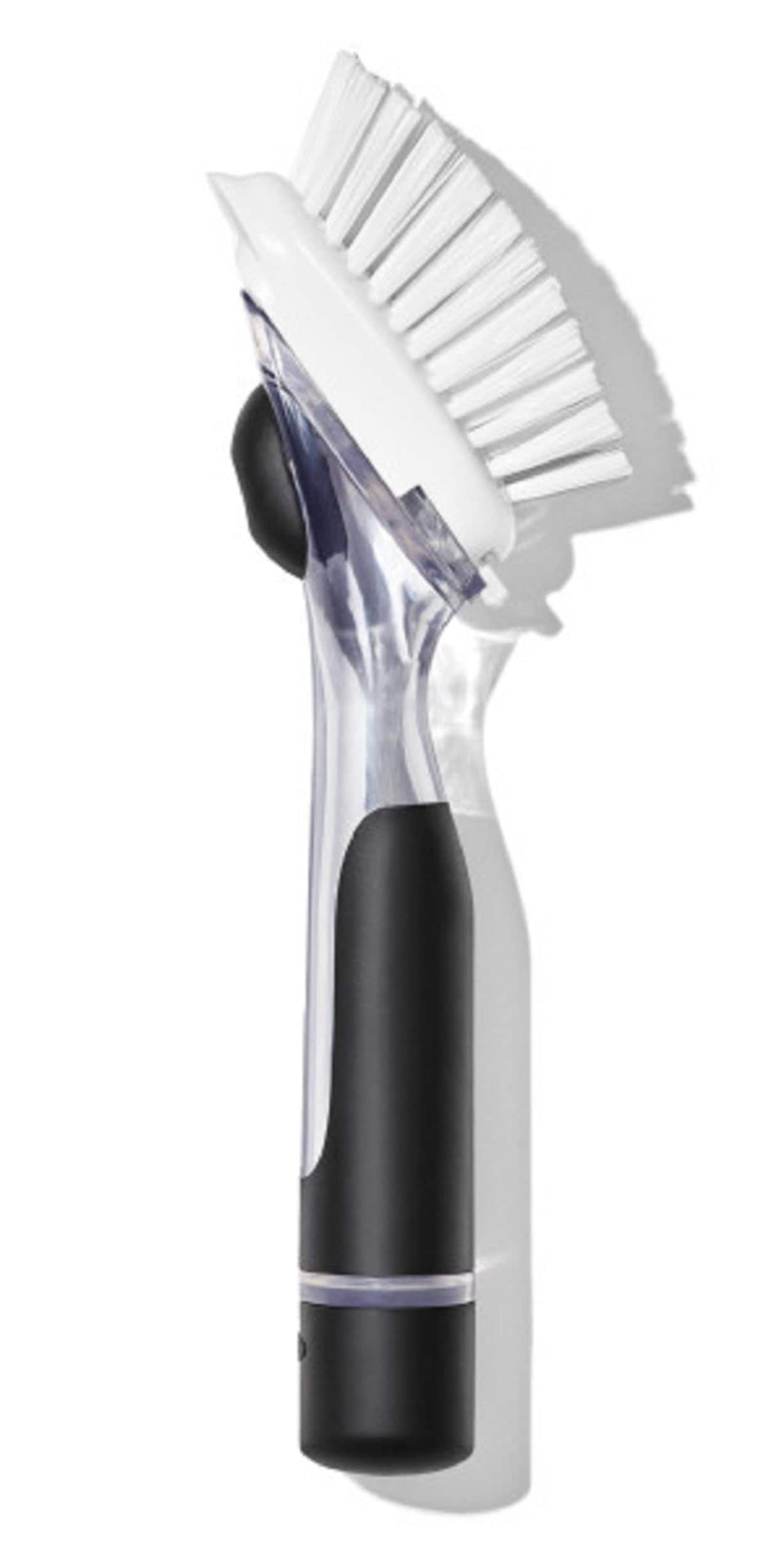OXO  Good Grips Soap Dispensing Dish Scrub Brush - Effortless Kitchen Cleaning Tool