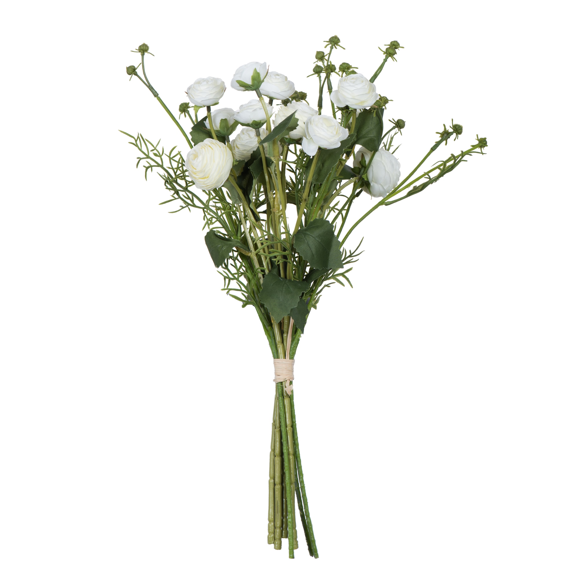 Vickerman FA190211 17-in Cream Indoor Ranunculus Artificial Flower