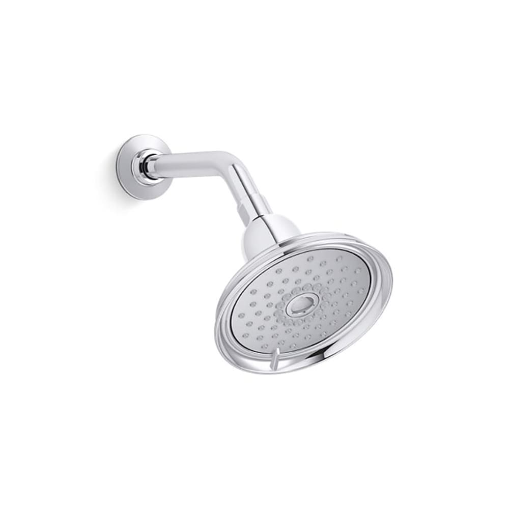 KOHLER K-22167-CP Bancroft 3.0 -Spray Polished Chrome 6-in Round Fixed Shower Head 2.5 GPM