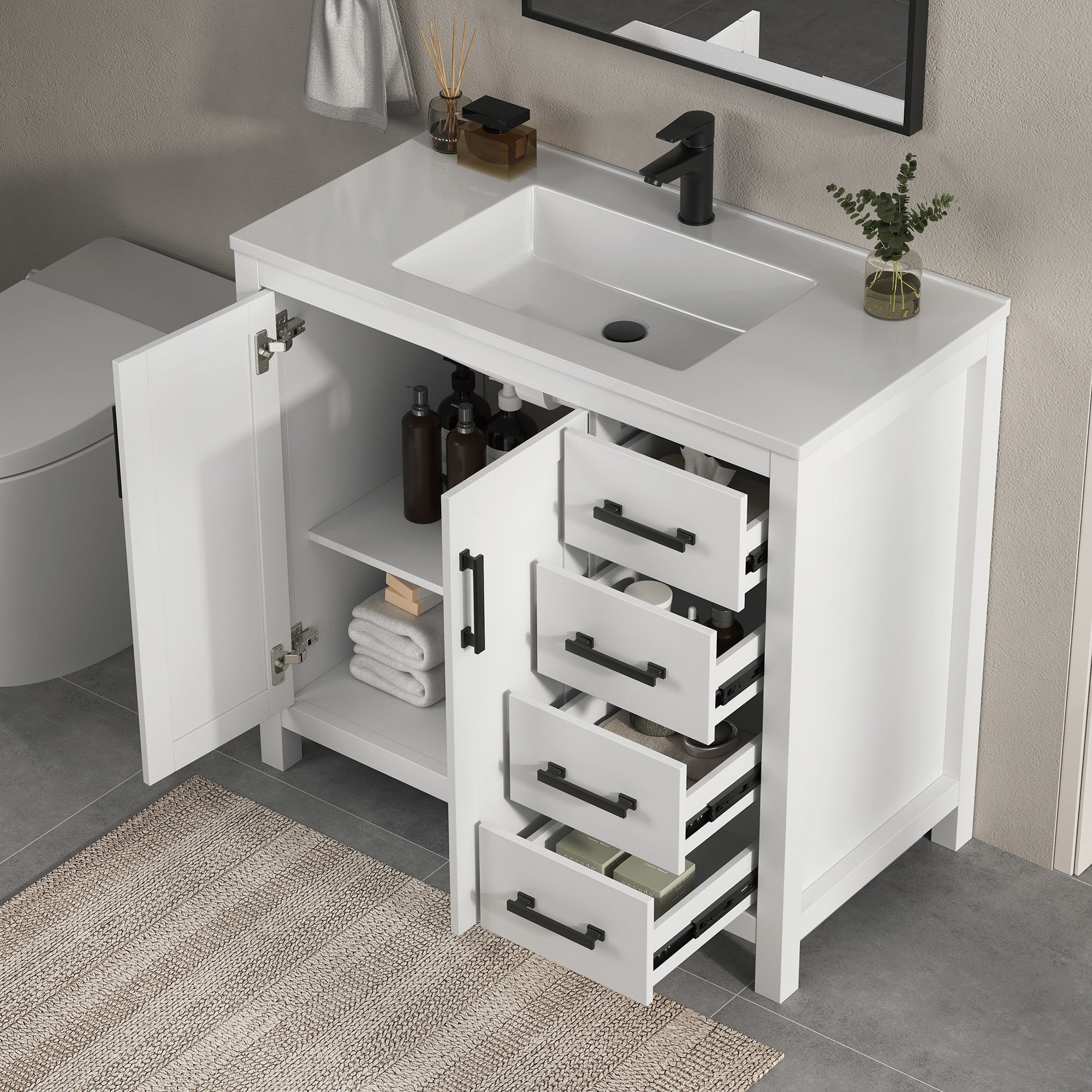 DELUXE LIVING V24033KD-36W Bath-Vanity-Combo - View #2