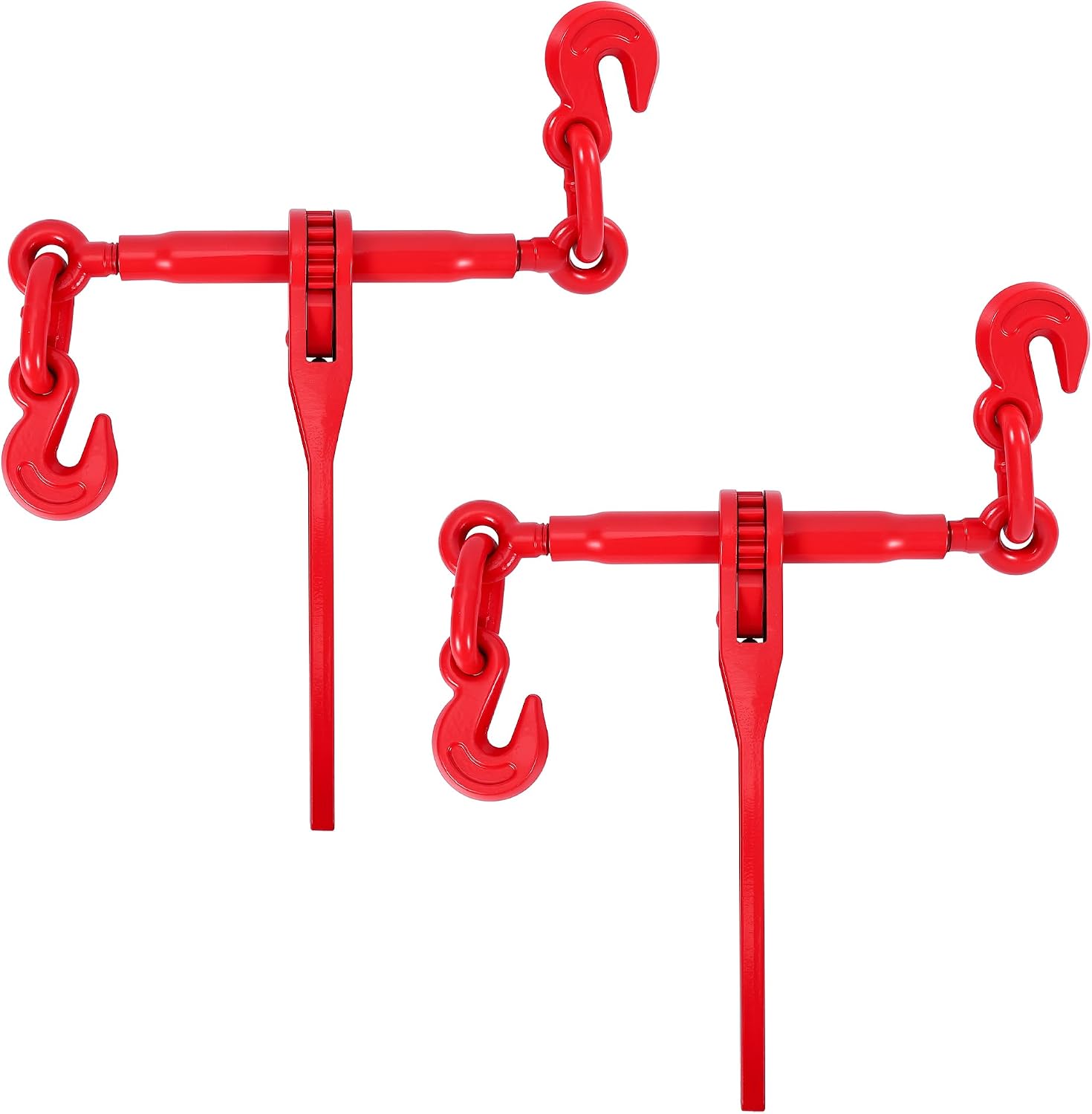 GAOMON 2 Pack Ratchet Chain Binder 2600 lbs Safe Working Load for 1/4 in-5/16 In Grade 70 Transport Chains with Grab Hooks #CQC-RIMQMNLBNT9