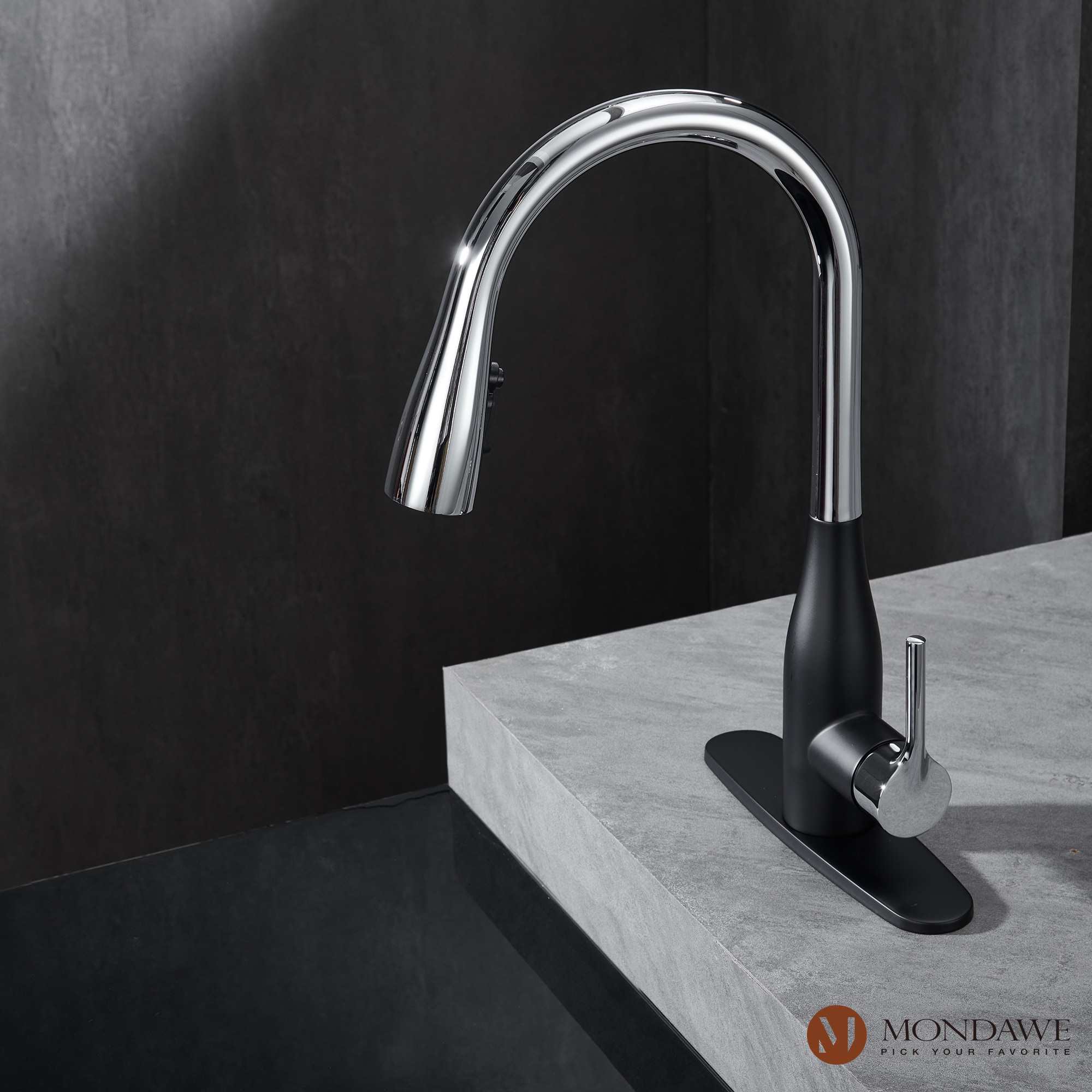 Mondawe MD-D96-MB Kitchen-Faucets - View #2