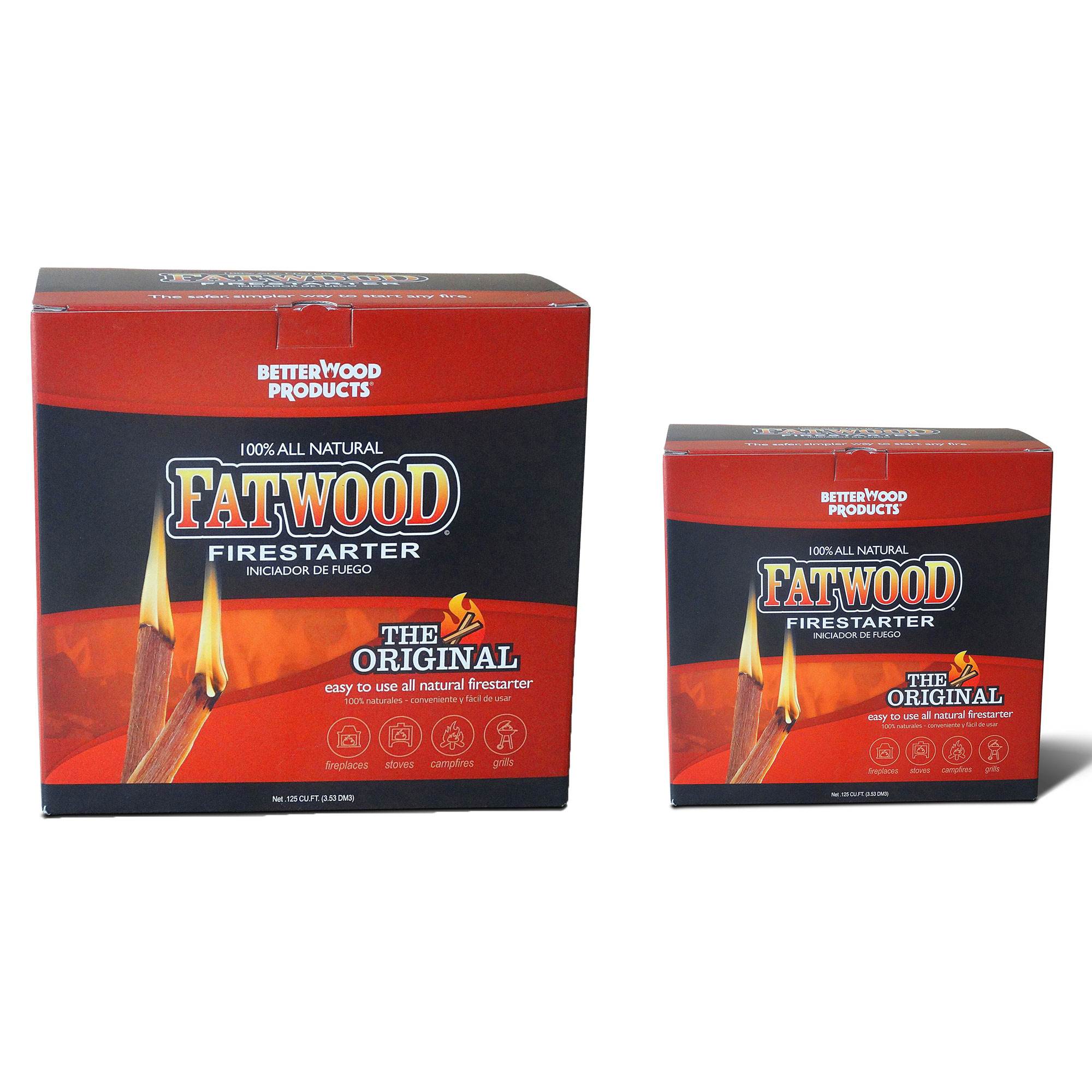 BetterWood Products Betterwood 9910 Fatwood 10 Pound Firestarter and Natural Pine 5 Pound Firestarter