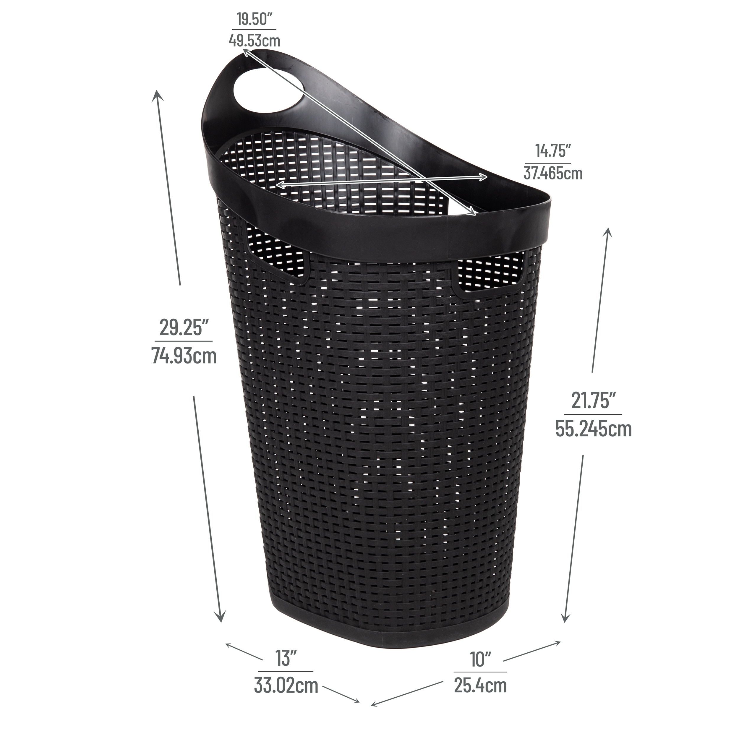 Mind Reader 60HWHEEL-BLK Hamper-Baskets - View #3