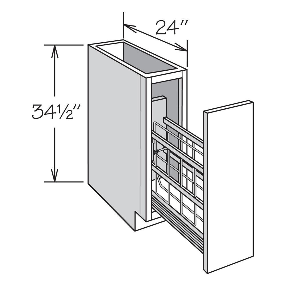 allen + roth Aveley 9-in W x 34.5-in H x 24-in D Linen Pull-out Tray  Divider Base Fully Assembled Cabinet (Flat Panel Door Style) in the Kitchen  Cabinets department at