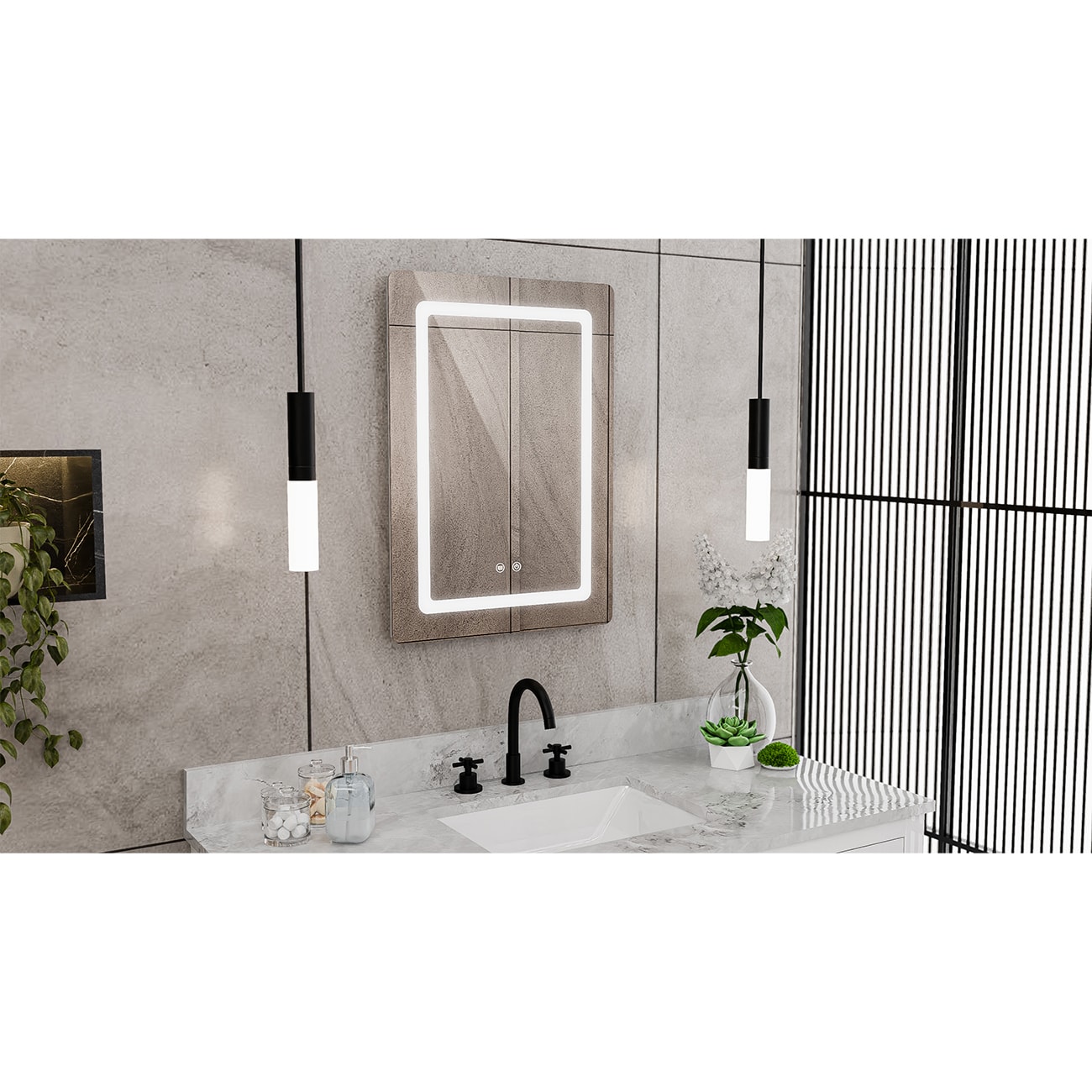 DreamLine LMBL2820R Framed-Bath-Mirrors - View #6