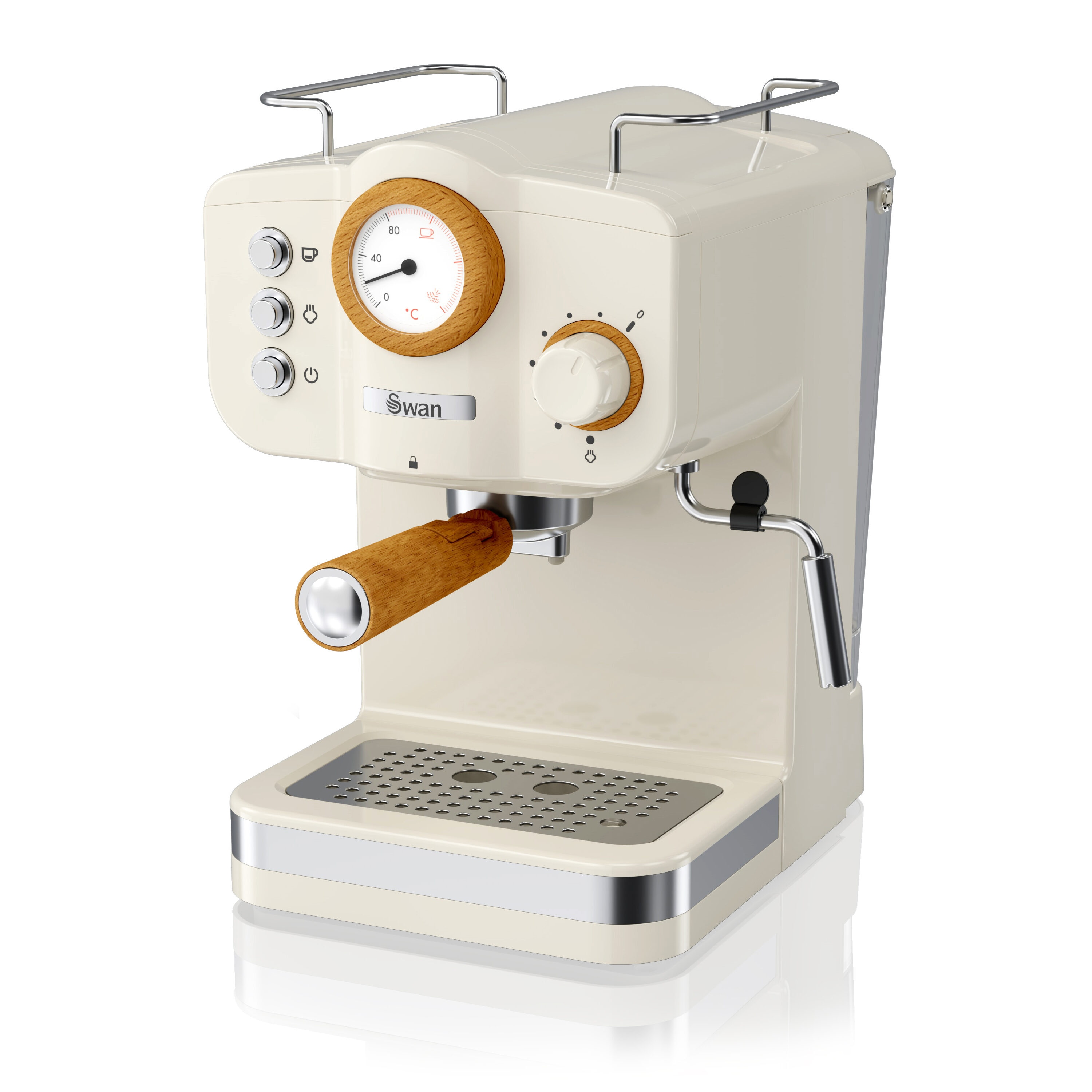 SWAN Stainless Steel Manual Espresso Machine in the Espresso