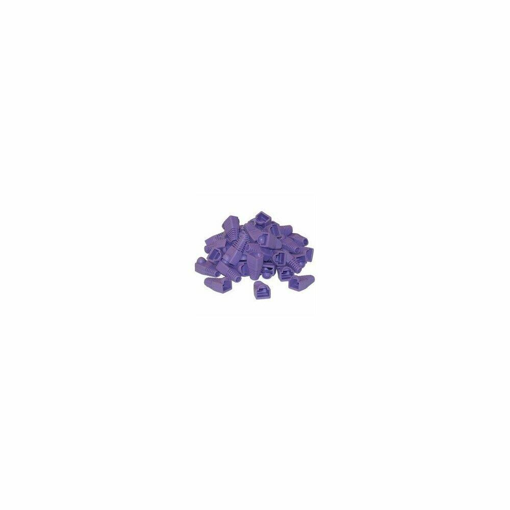  ZX9RTL51848 RJ45 Strain Relief Boots, Purple, 50 Per Bag