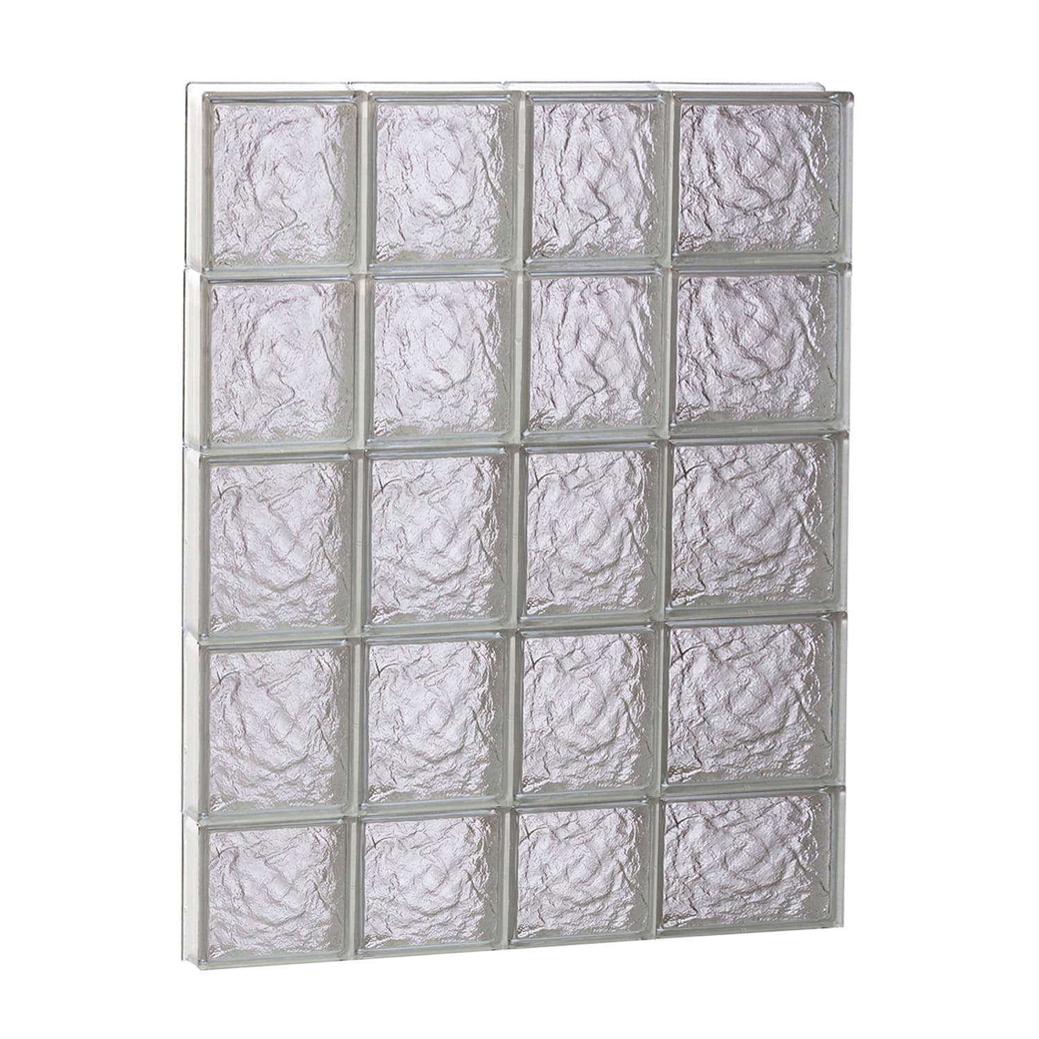 REDI2SET S2638IS Ice Glass 25-in x 36-3/4-in Frameless Replacement Glass Block Window