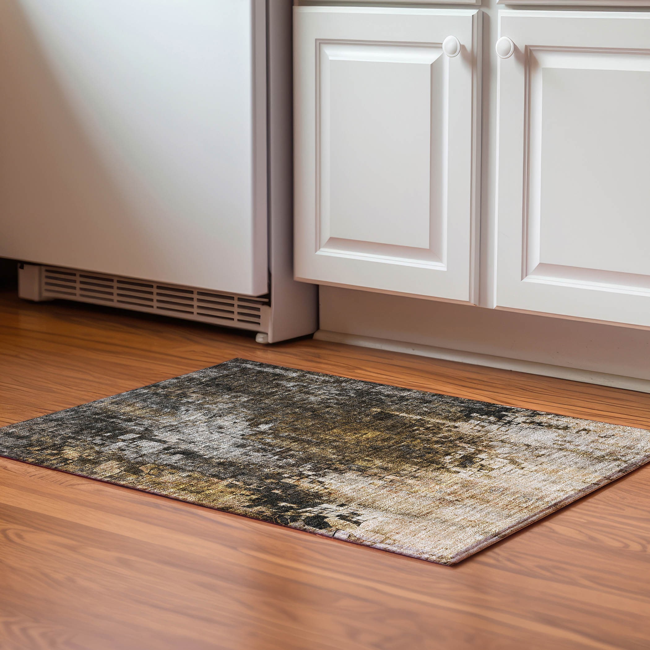 Addison Rugs AMF581BR20X30 Mayfield AMF581BR 2 x 3 (ft) Loomed Polyester Brown Rectangular Indoor Geometric Machine washable Area rug