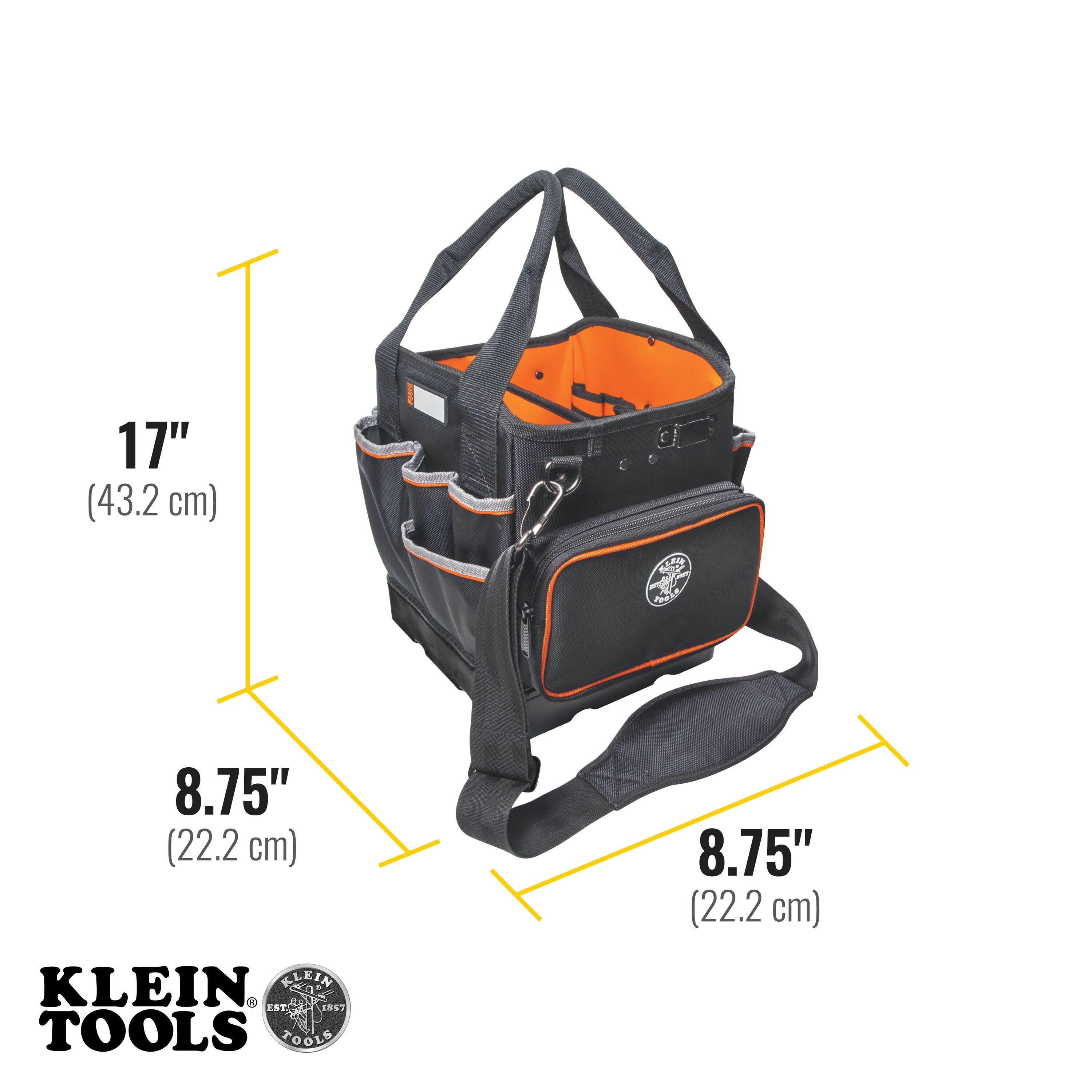 Tool Bag with Detachable Shoulder Strap 14-Inch, 10 Inside Pockets for - 3
