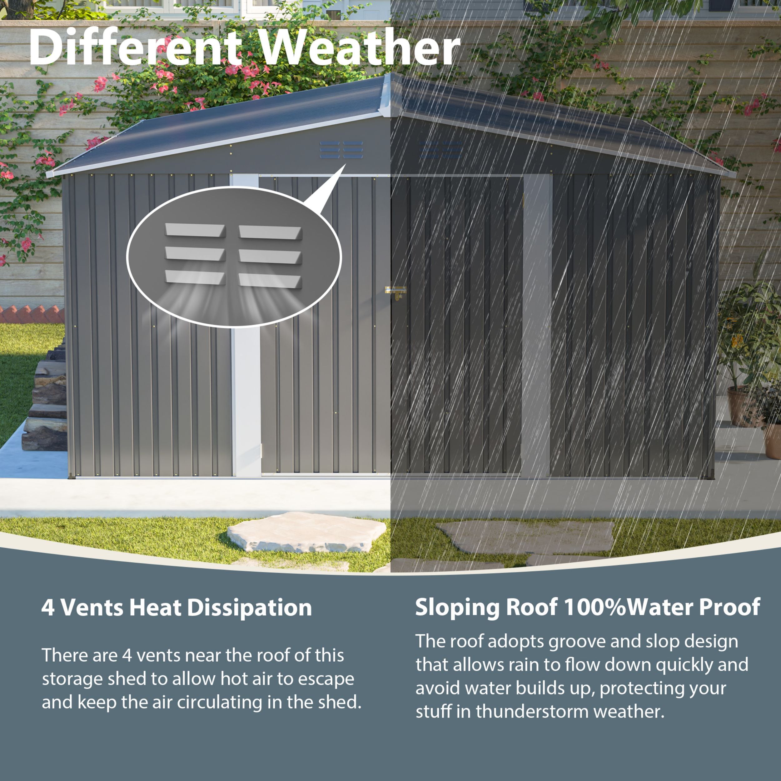 Poinic QURDS-0049S54 Metal-Storage-Buildings-Sheds - View #6