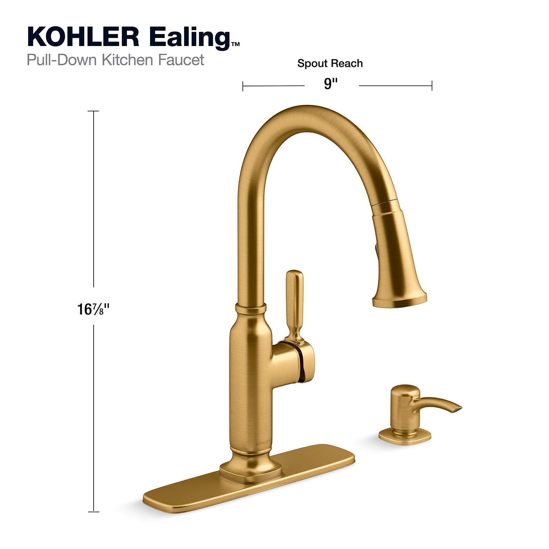 Kohler Ealing newest Pro Stainless pulldown kitchen faucet