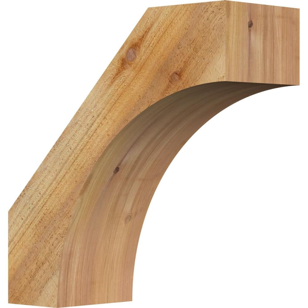Ekena Millwork BRC06X16X16WTL00RWR 6-in x 16-in x 16-in Western Red Cedar Unfinished Wood Westlake Tough Sawn Knee Brace