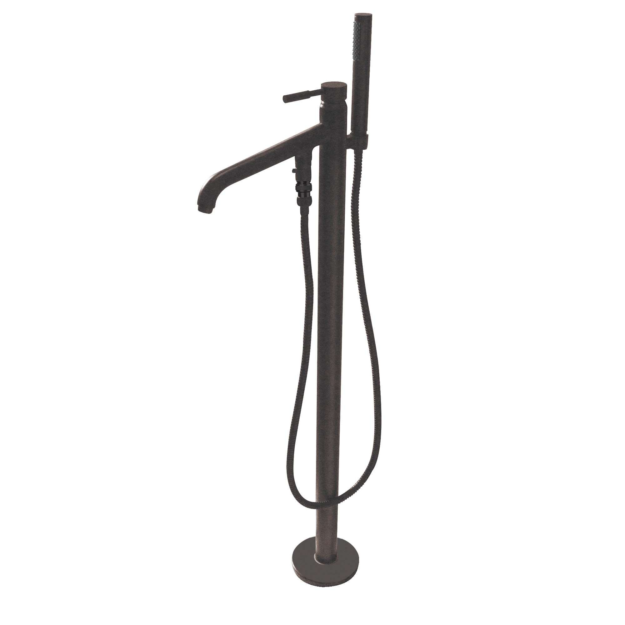 Kingston Brass WLKS8135DL Vintage Oil-rubbed bronze 1-handle Freestanding Low-arc Bathtub Faucet with Hand Shower ( Valve Included )