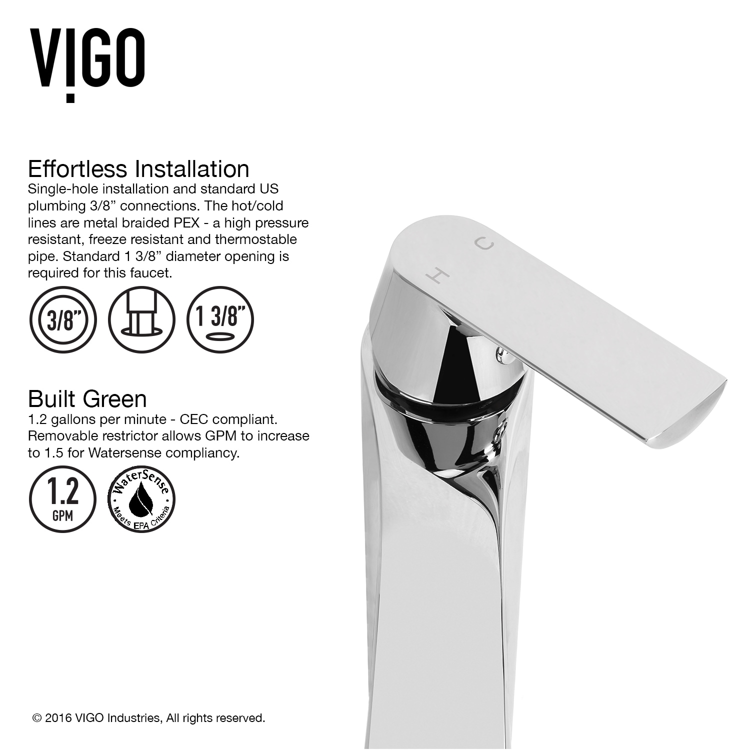 VIGO VGT110 Bath-Sink - View #10