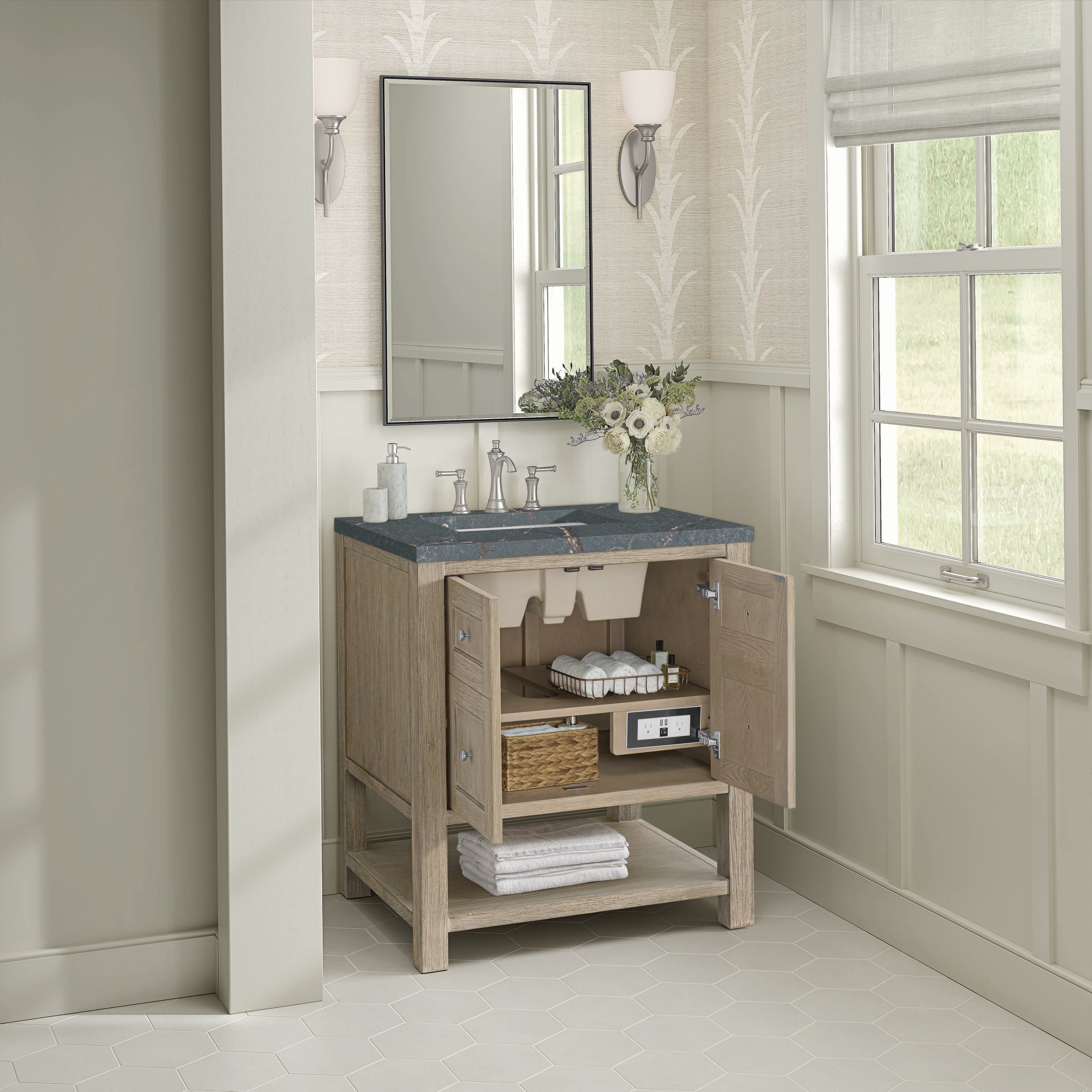 James Martin Vanities 330-V30-WWO-3PBL Bath-Vanity-Combo - View #4
