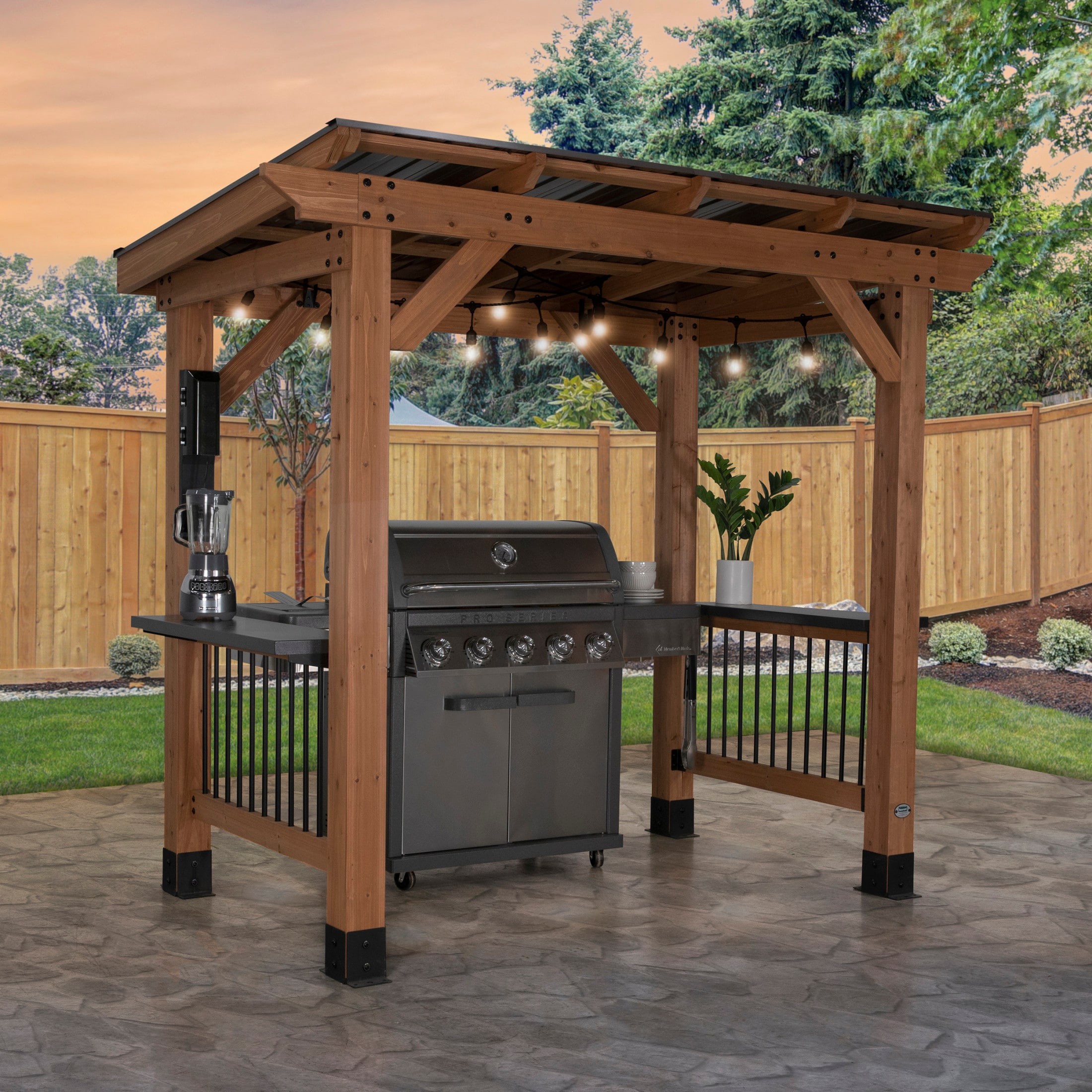 Backyard Discovery 2104617COM Wood-Resin-Gazebos - View #11