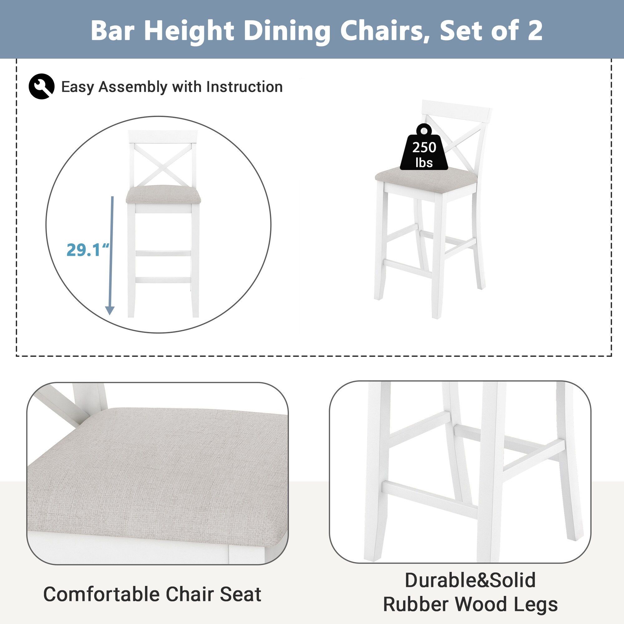 ModernLuxe L3P-N717P334716B Dining-Sets - View #3